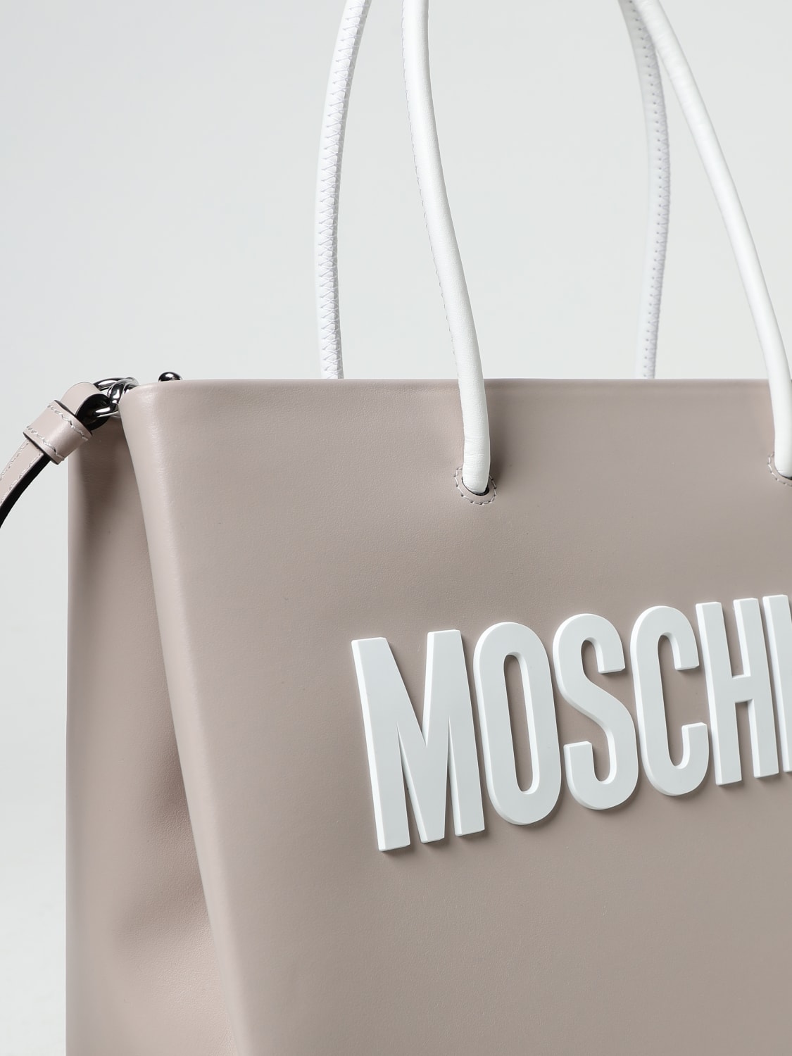 MOSCHINO COUTURE TOTE BAG: Tote bags woman Moschino Couture, Grey - Img 3