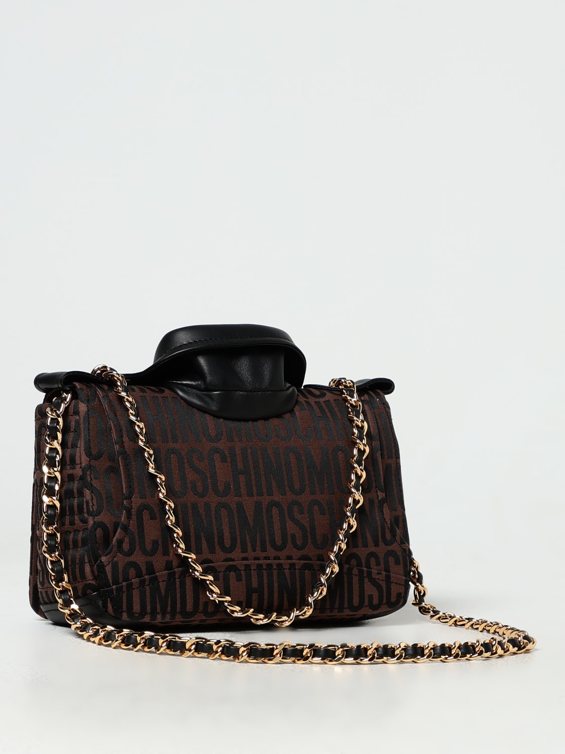 MOSCHINO COUTURE SHOULDER BAG: Crossbody bags woman Moschino Couture, Brown - Img 2