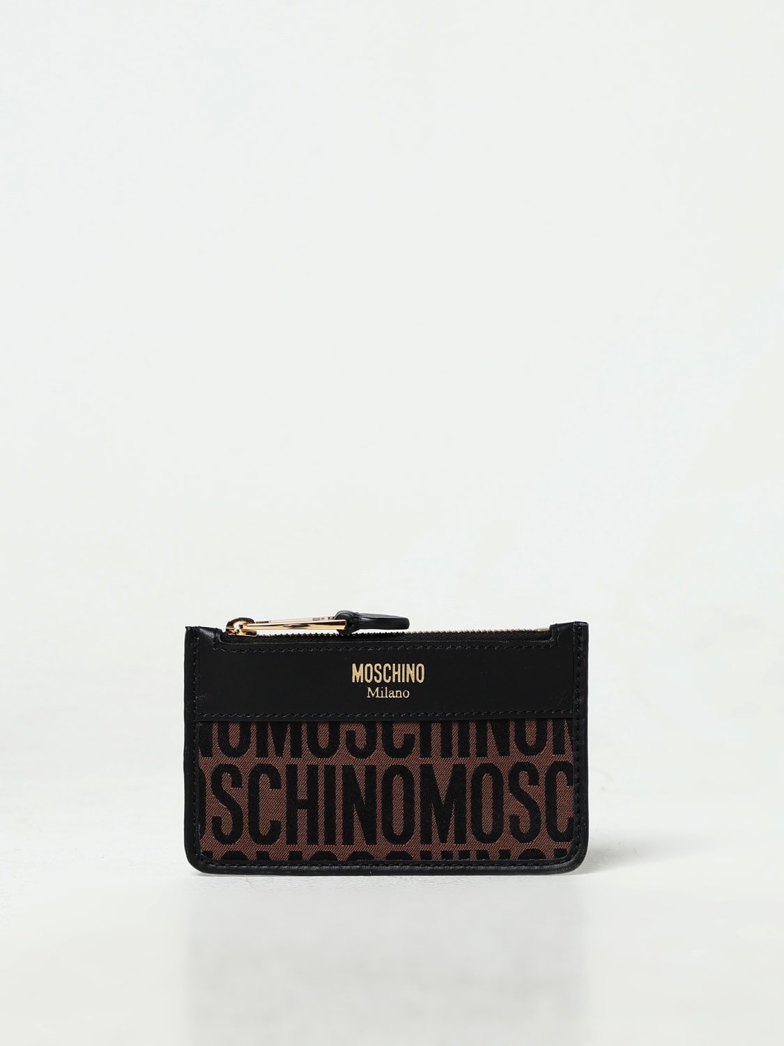 MOSCHINO COUTURE WALLET: Wallet woman Moschino Couture, Brown - Img 1