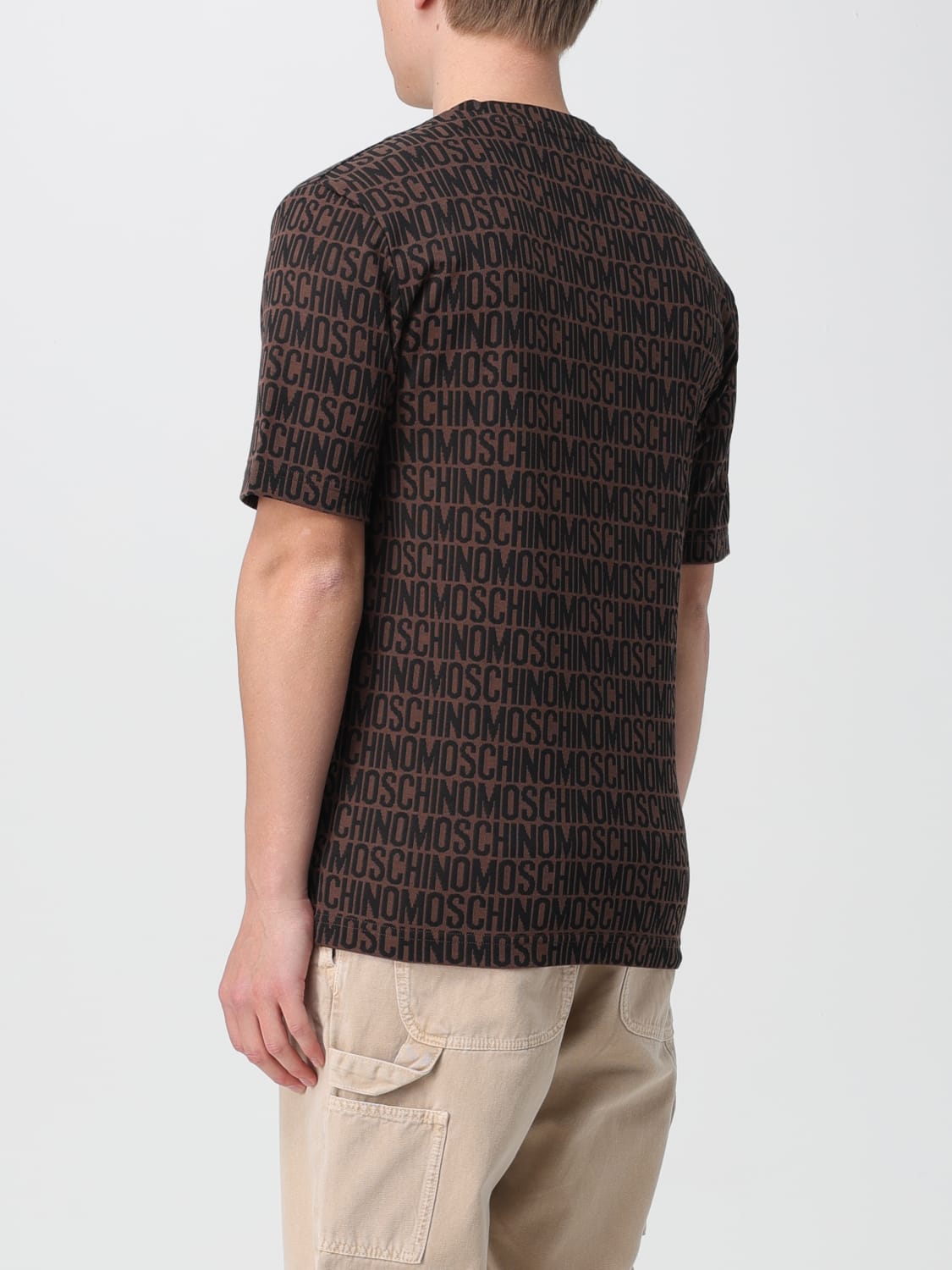 MOSCHINO COUTURE T-SHIRT: T-shirt men Moschino Couture, Brown - Img 3