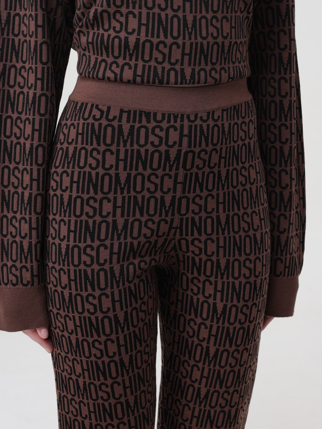 MOSCHINO COUTURE PANTS: Pants woman Moschino Couture, Brown - Img 5