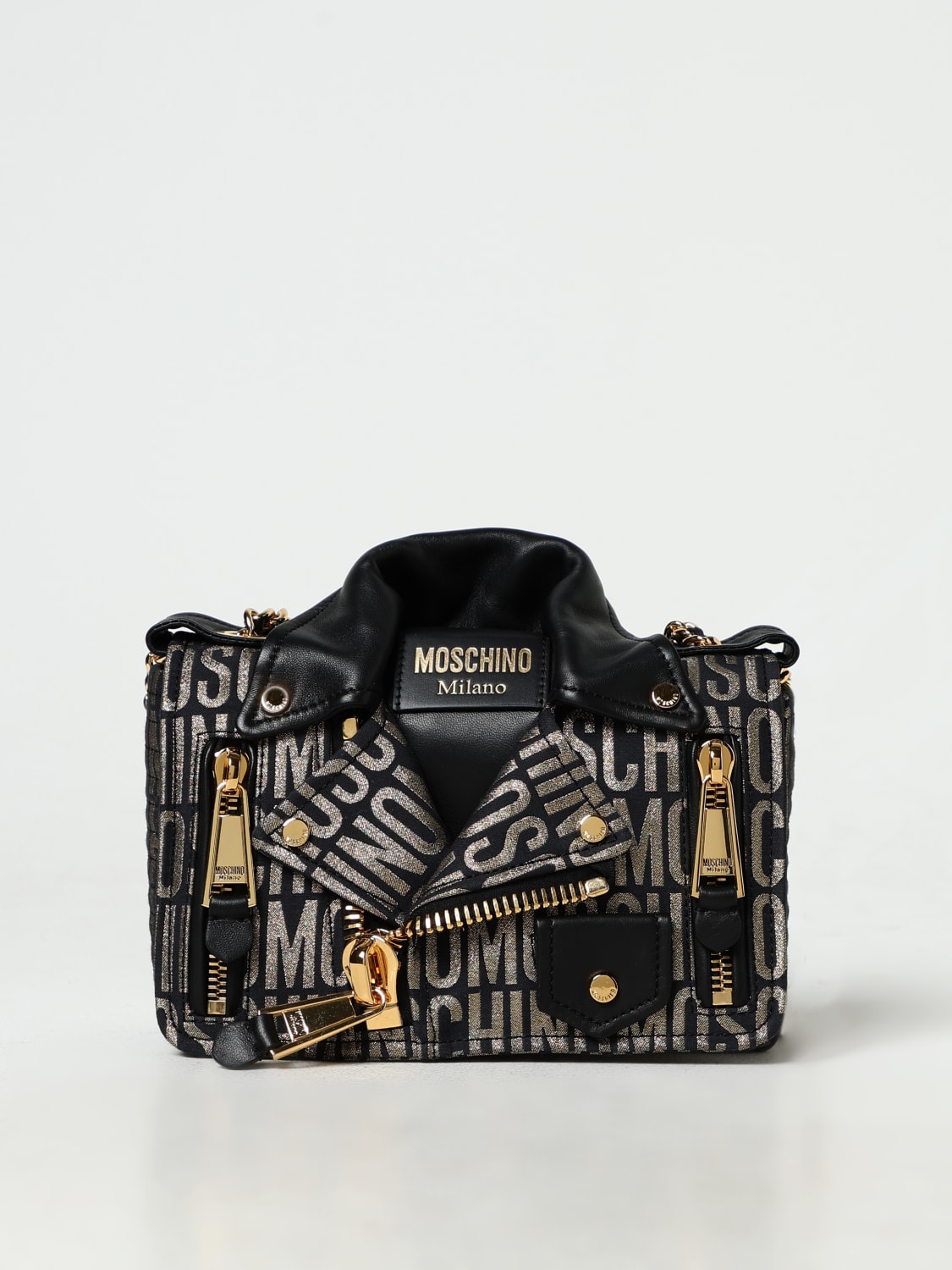 MOSCHINO COUTURE SHOULDER BAG: Crossbody bags woman Moschino Couture, Gold - Img 1