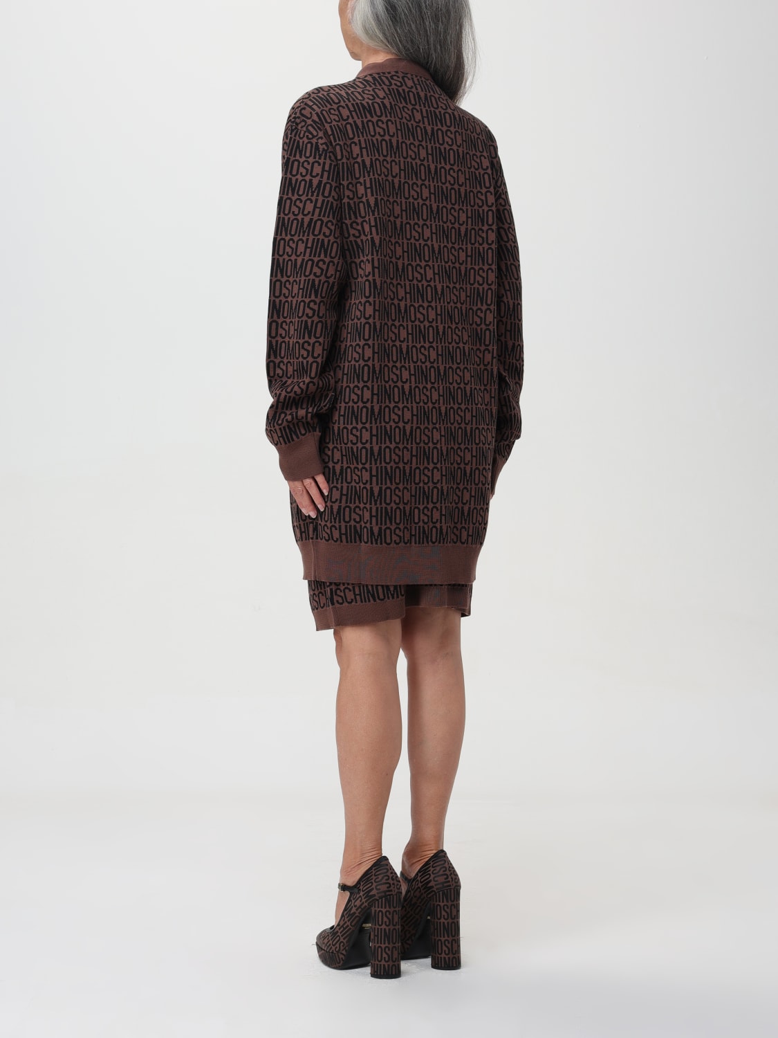 MOSCHINO COUTURE CARDIGAN: Cardigan femme Moschino Couture, Marron - Img 3