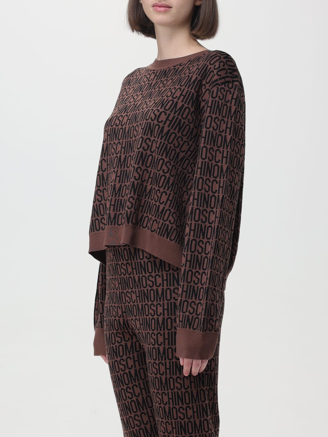 MOSCHINO COUTURE SWEATER: Sweater woman Moschino Couture, Brown - Img 4