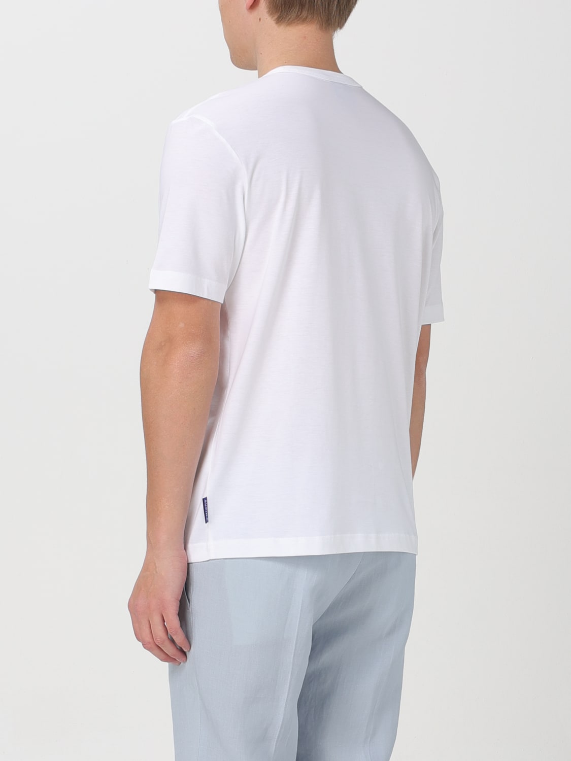 Tシャツ・カットソー PS BY PAUL SMITH Men T Shirts M2R731YMP4540 WHITE Men's White 'PS Logo' T-Shirt