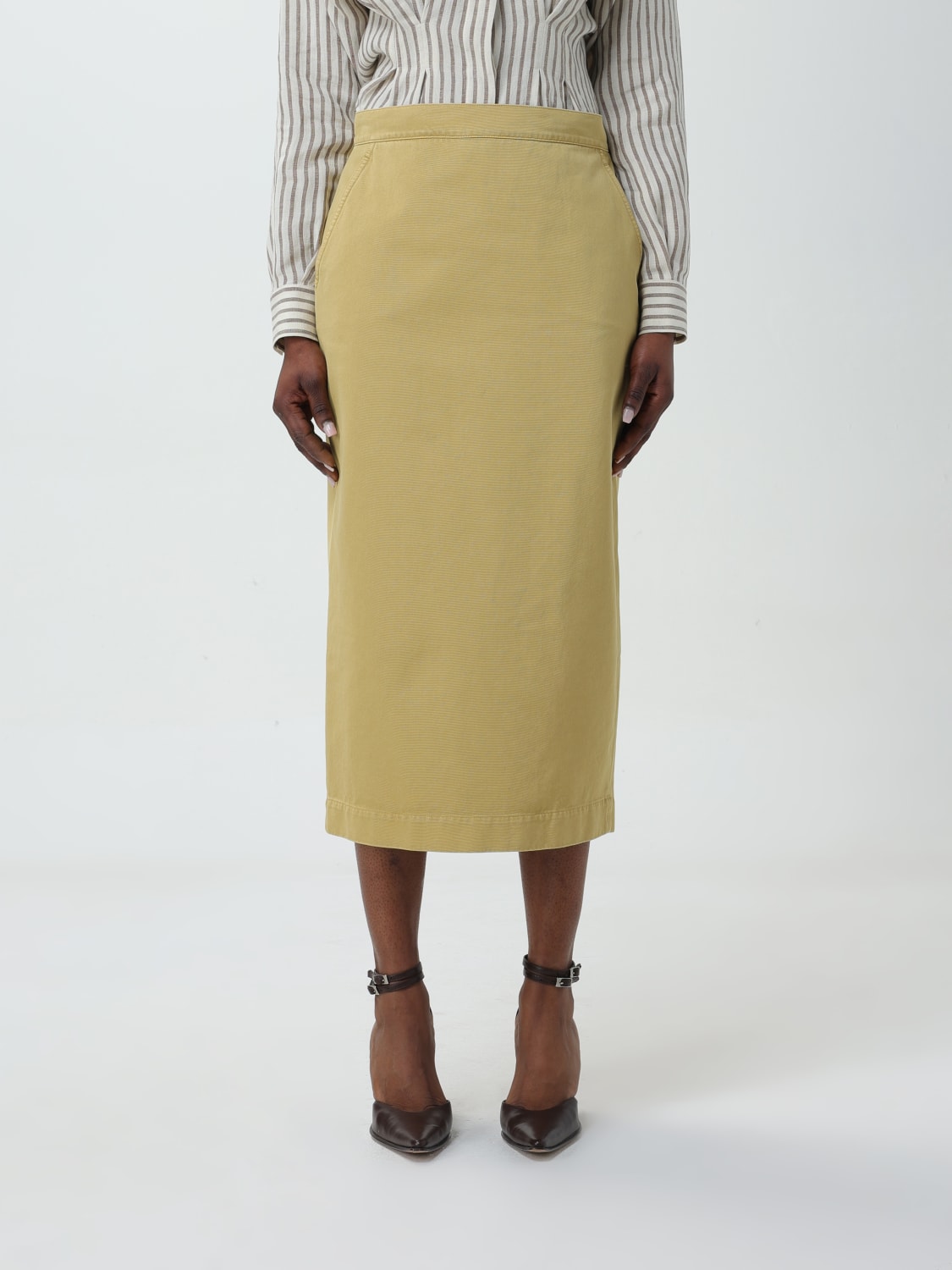 Max Mara Outlet: Skirt woman - Mustard | Max Mara skirt 2411101213600 ...