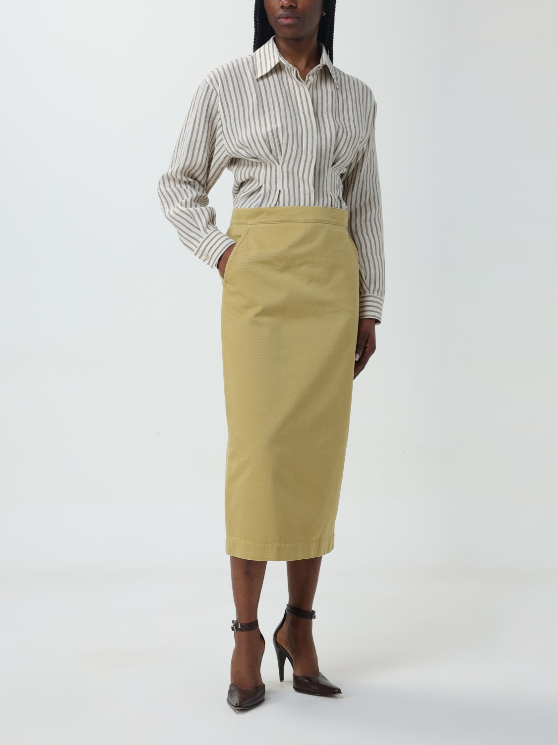 Max Mara Outlet: Skirt woman - Mustard | Max Mara skirt 2411101213600 ...