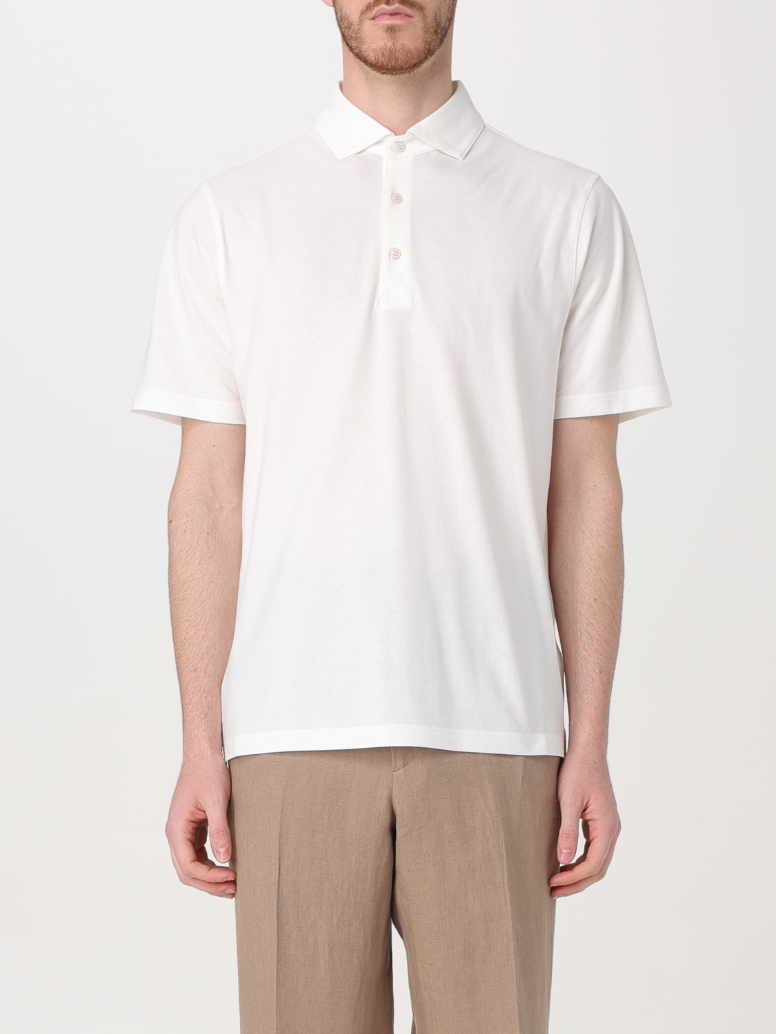 LARDINI POLO: Polo Lardini in cotone , Bianco - Img 1