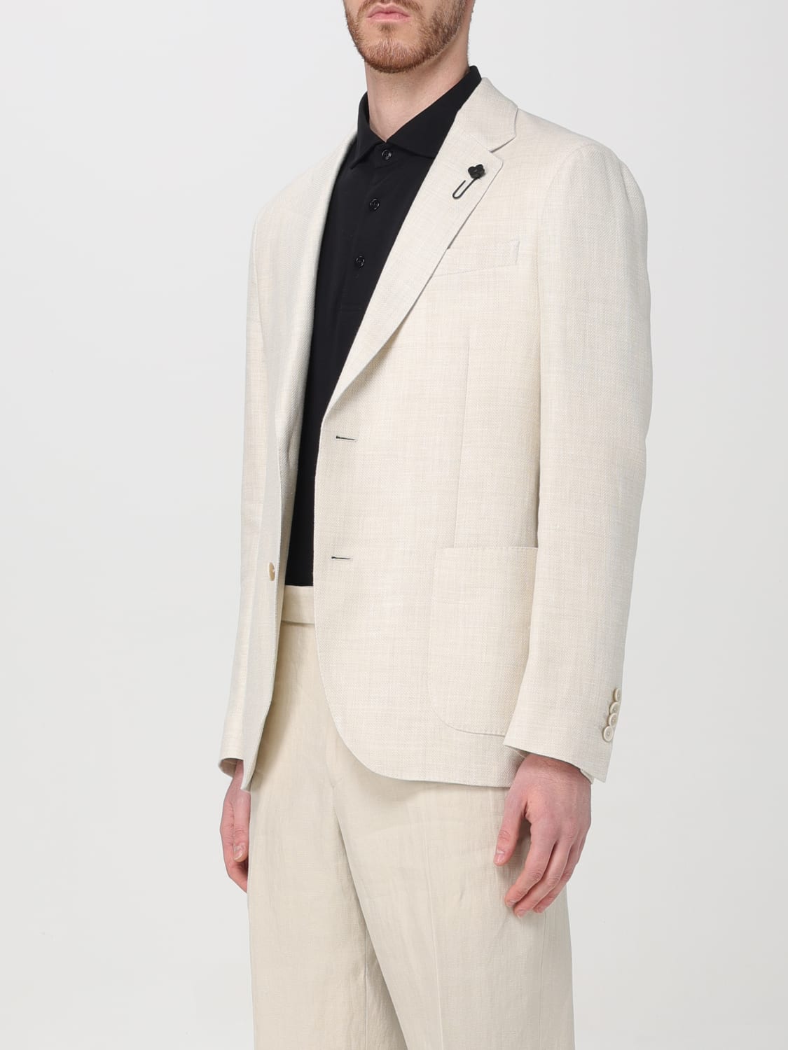 LARDINI BLAZER: Blazer men Lardini, White - Img 4