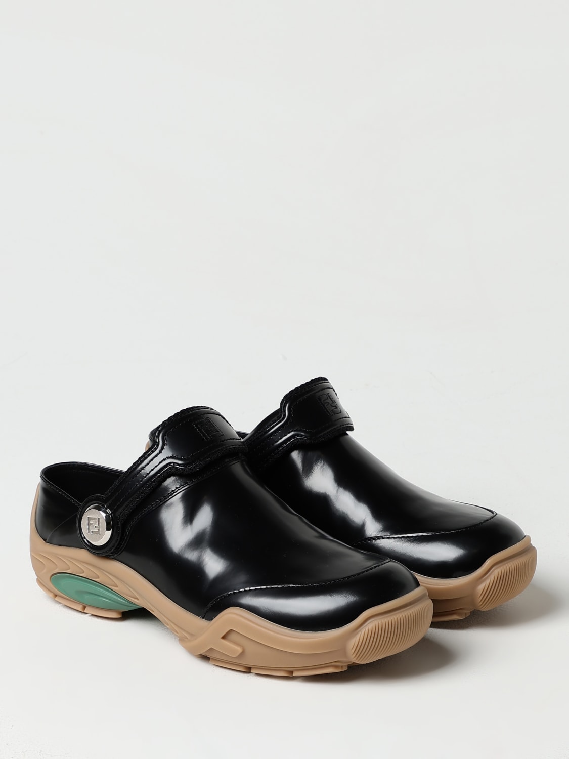 FENDI SANDALIAS: Zapatos hombre Fendi, Negro - Img 2