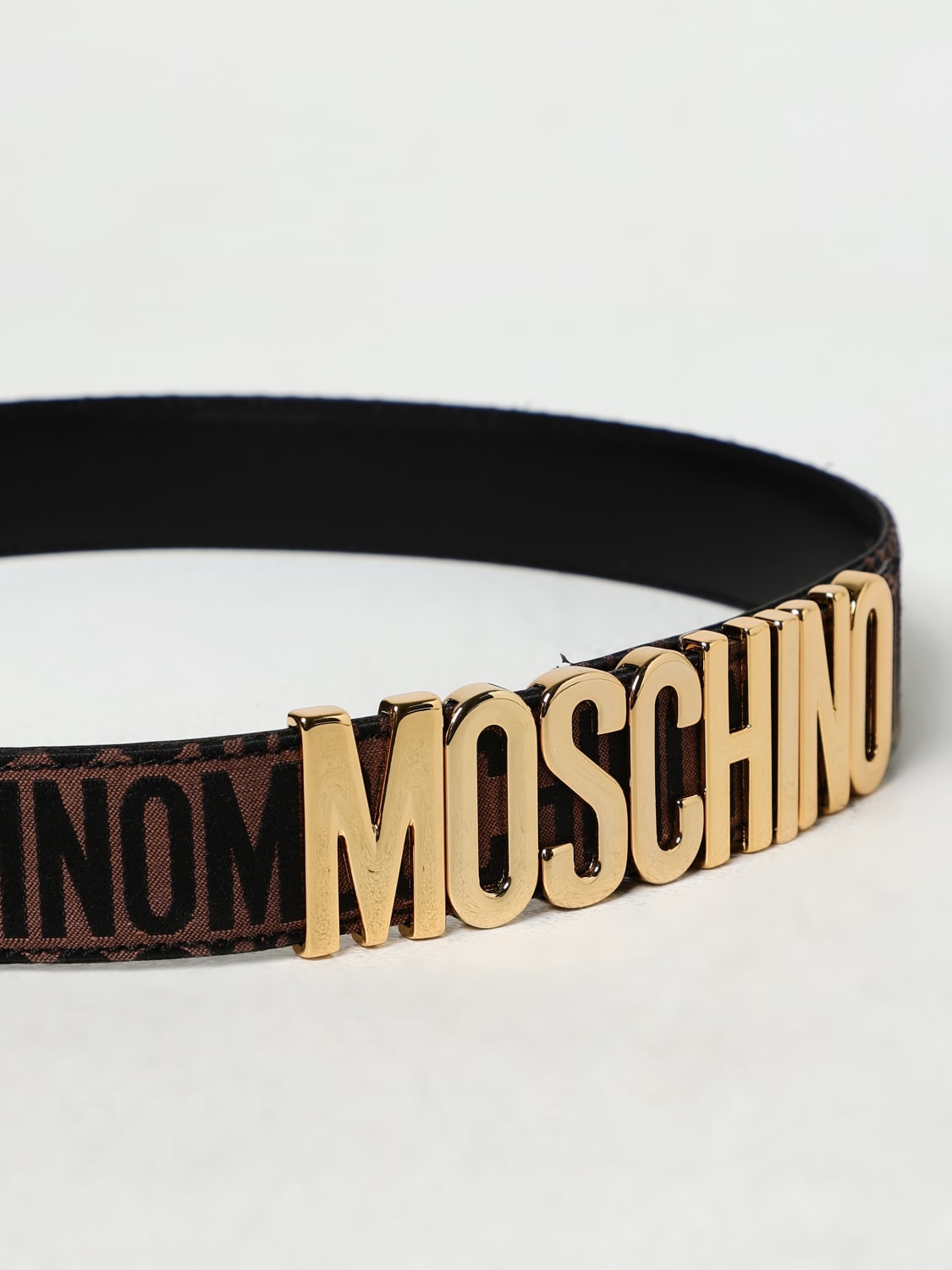 MOSCHINO COUTURE BELT: Belt woman Moschino Couture, Brown - Img 2