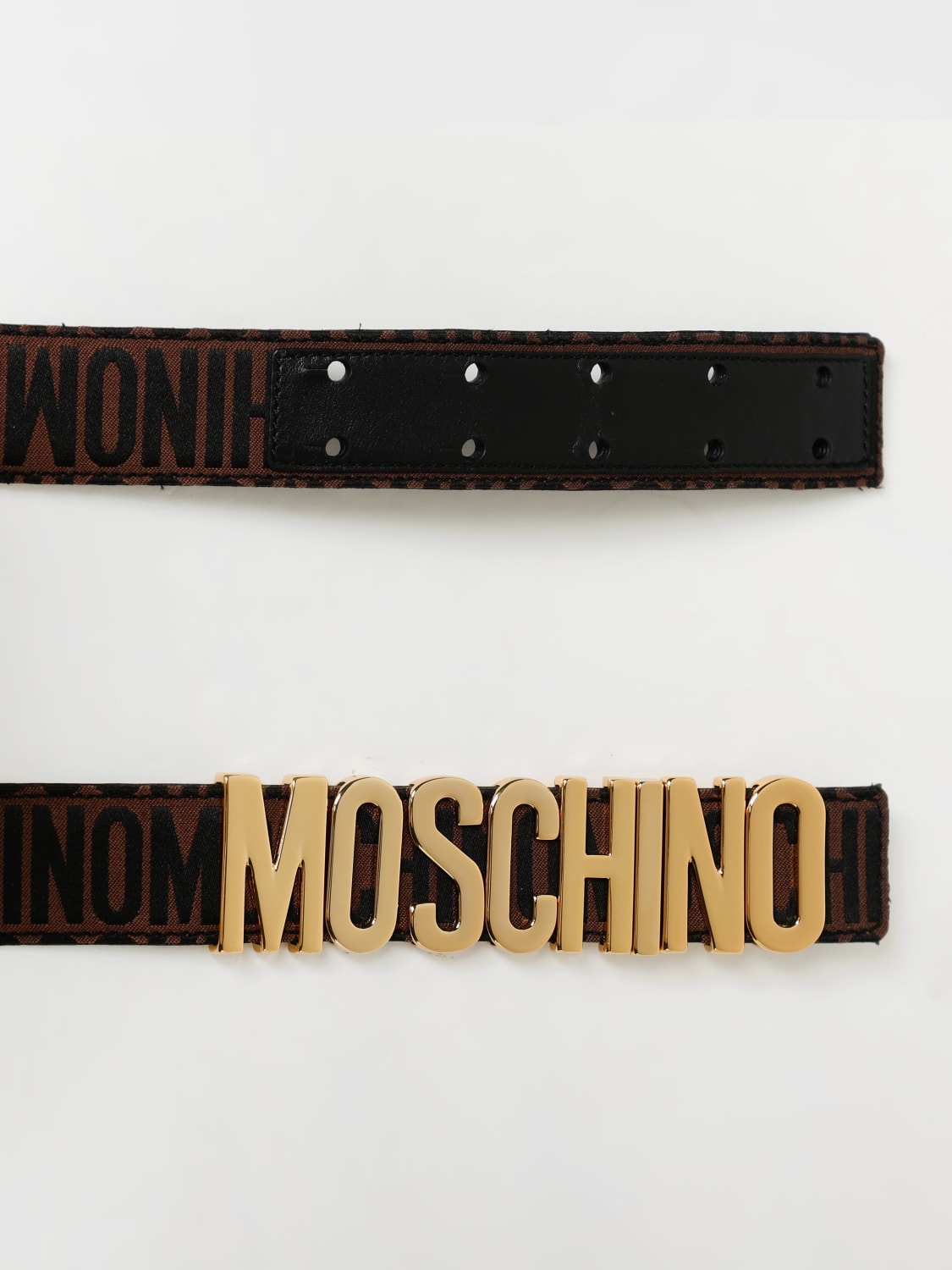 MOSCHINO COUTURE BELT: Belt woman Moschino Couture, Brown - Img 3