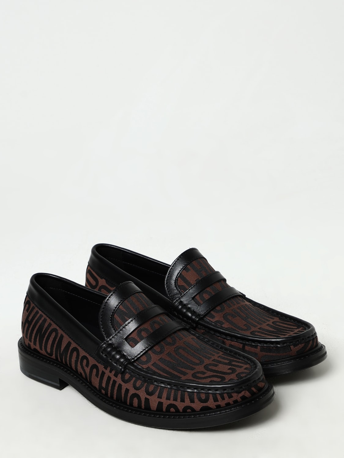 MOSCHINO COUTURE LOAFERS: Shoes men Moschino Couture, Brown - Img 2