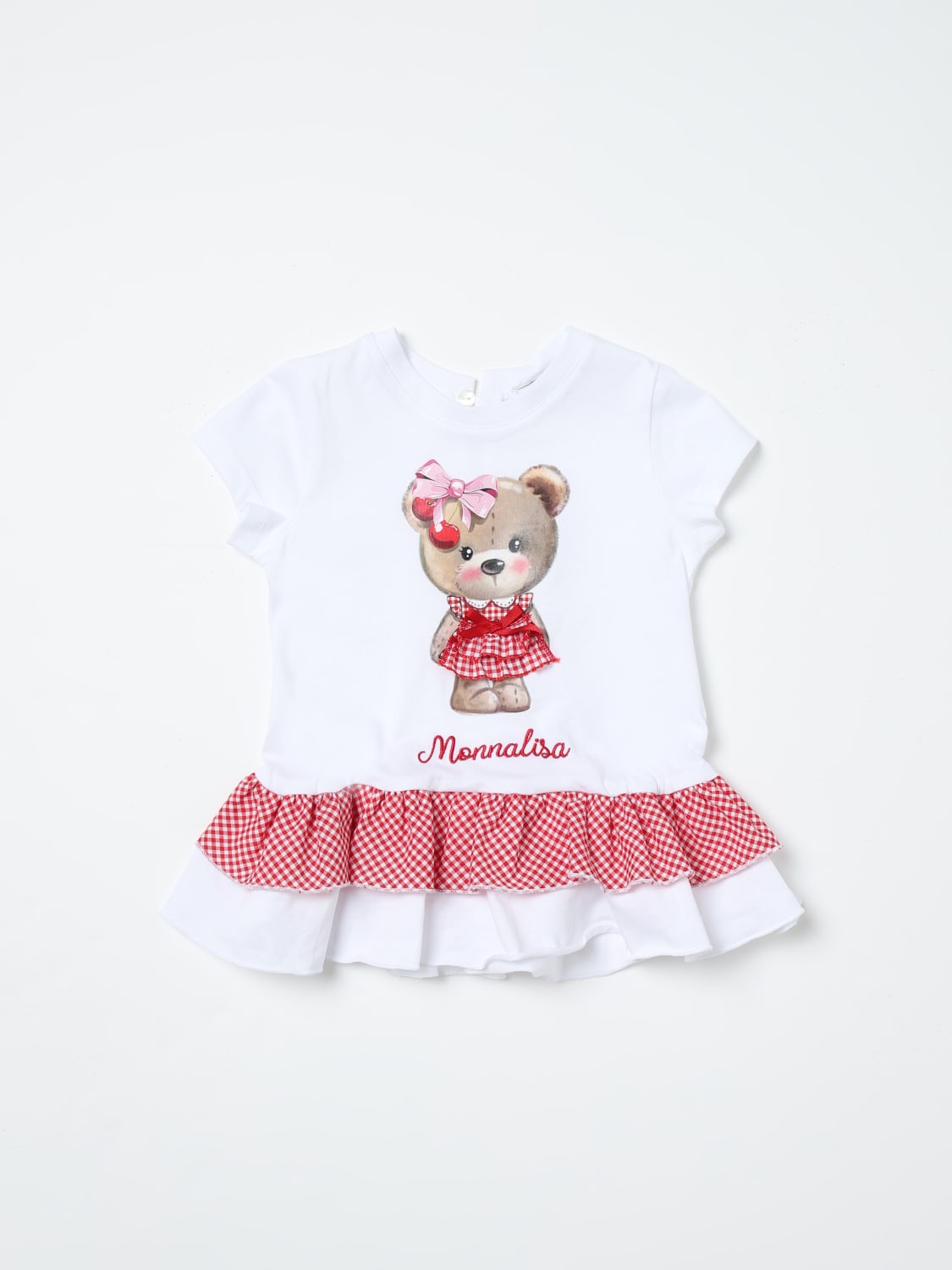 MONNALISA T-SHIRT: T-shirt kids Monnalisa, White - Img 1