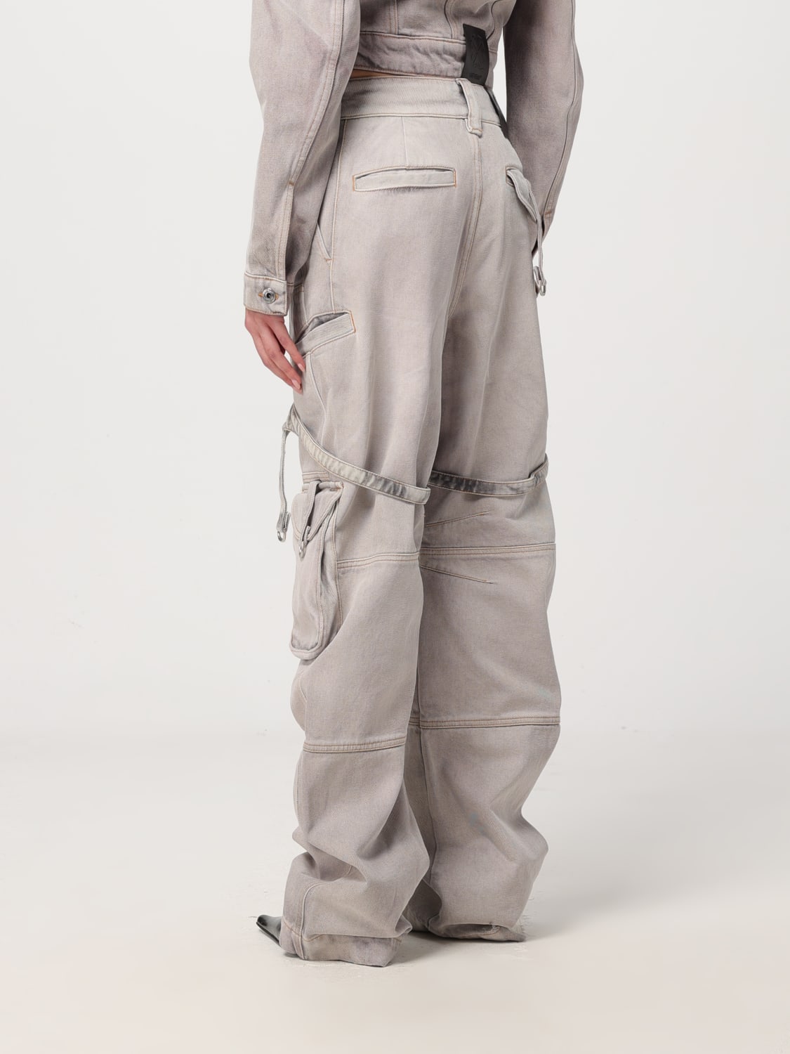 OFF-WHITE VAQUERO: Pantalón mujer Off-white, Lila - Img 3