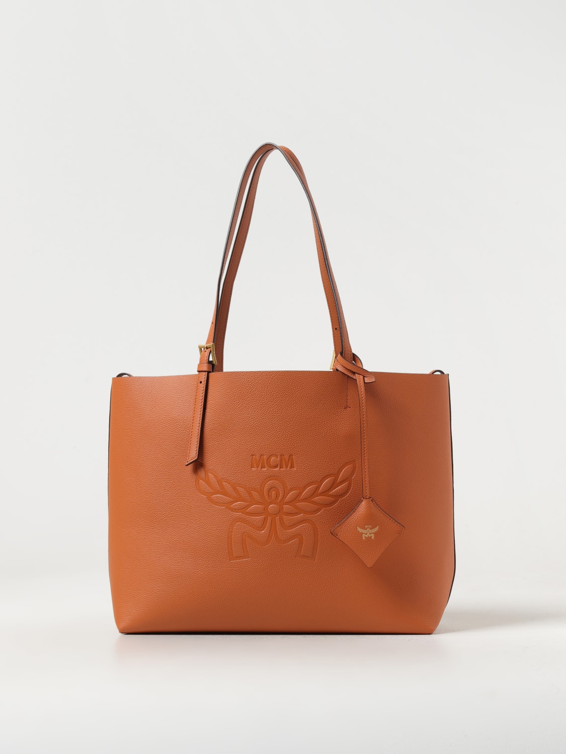 MCM：ショルダーバッグ レディース - キャメル | GIGLIO.COMオンラインのMcm トートバッグ MWPESAC06