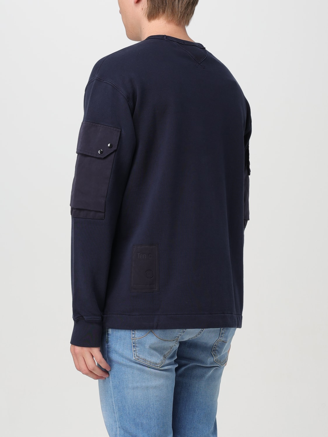 TEN C SWEATSHIRT: Sweatshirt men Ten C, Blue - Img 2