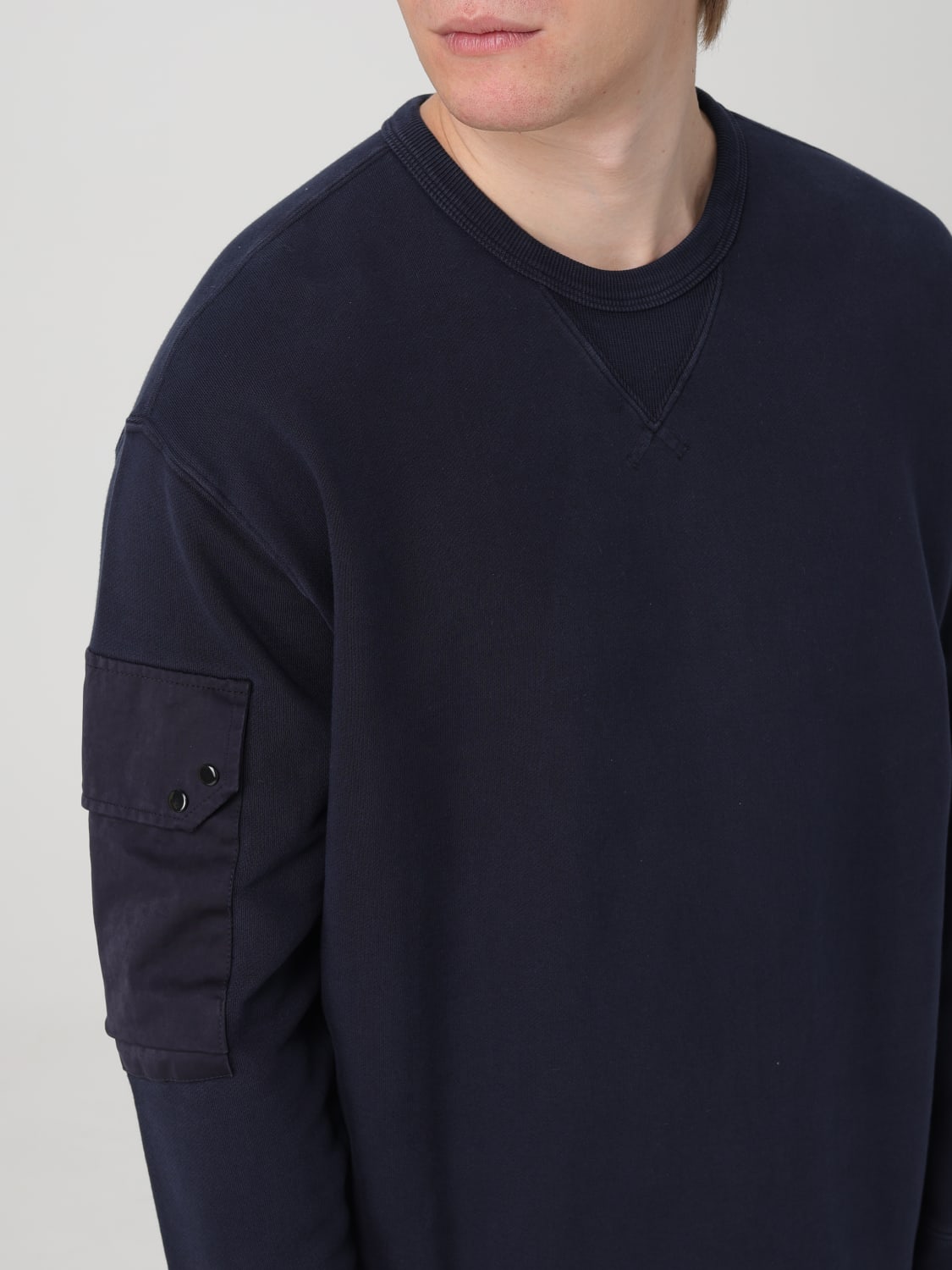 TEN C SWEATSHIRT: Sweatshirt men Ten C, Blue - Img 3