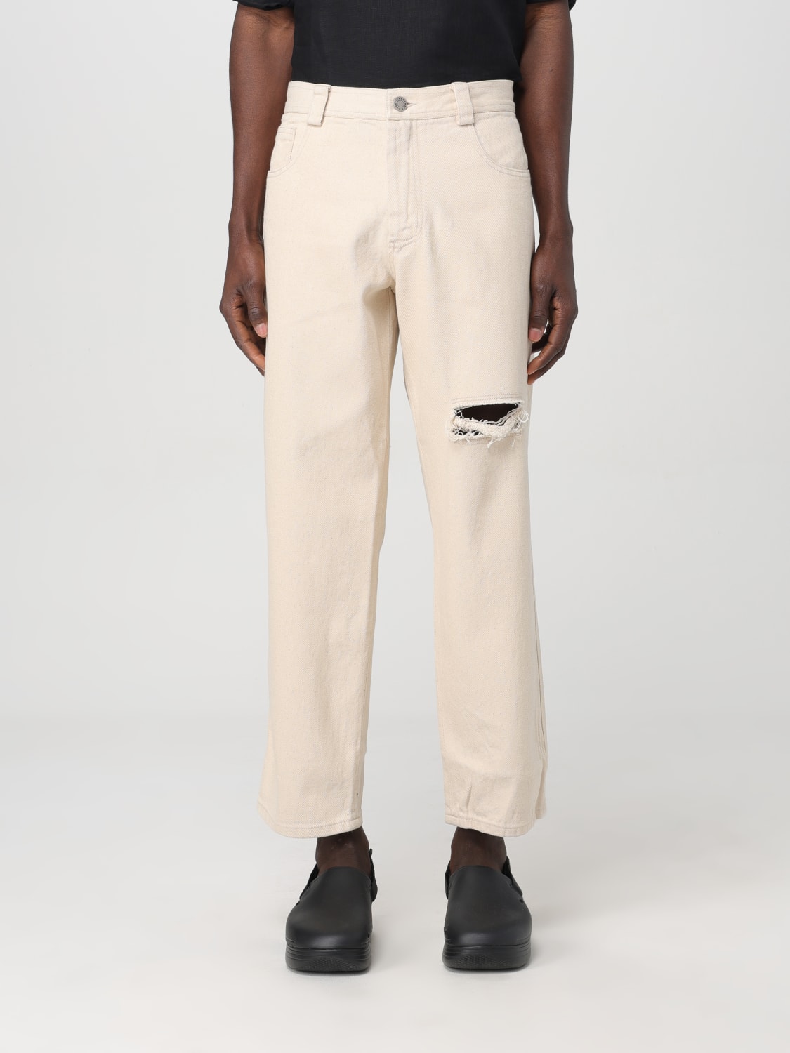 ISABEL BENENATO: Pants men - Beige | Isabel Benenato pants UW72S24 ...