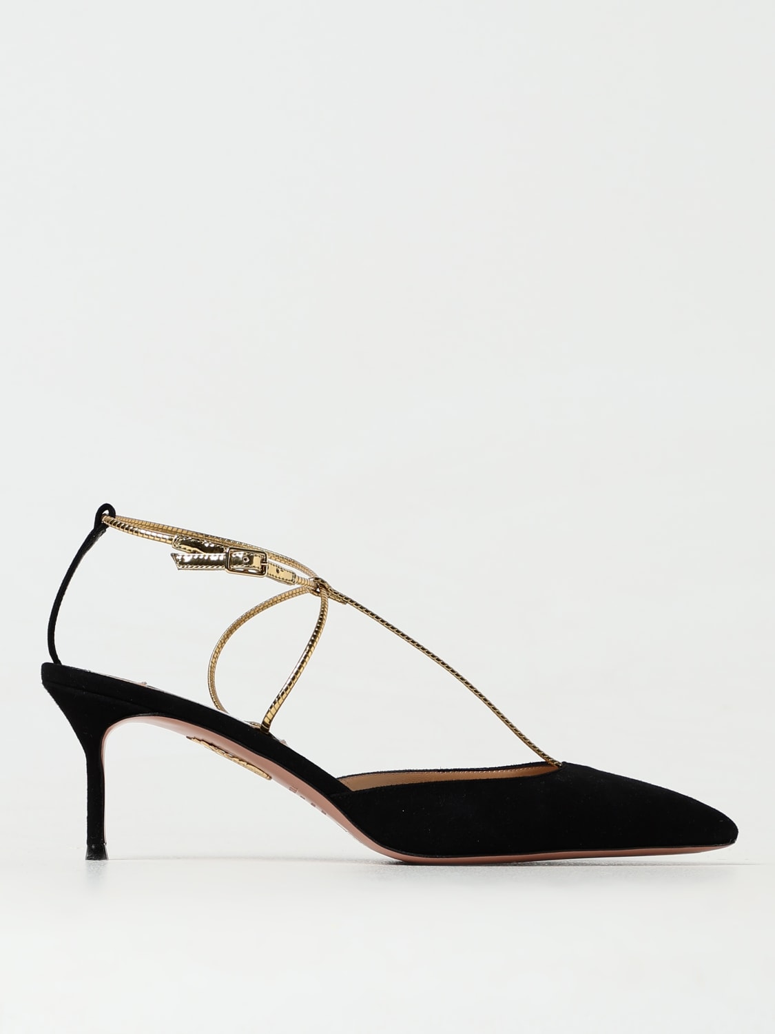 Aquazzura Outlet: Flat Sandals Woman - Gold 