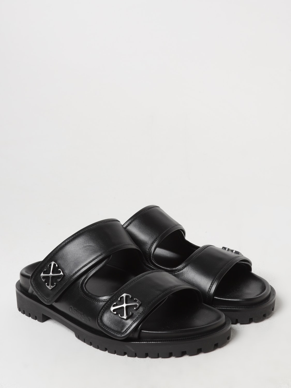 OFF-WHITE SANDALIAS: Sandalias hombre Off-white, Negro - Img 2