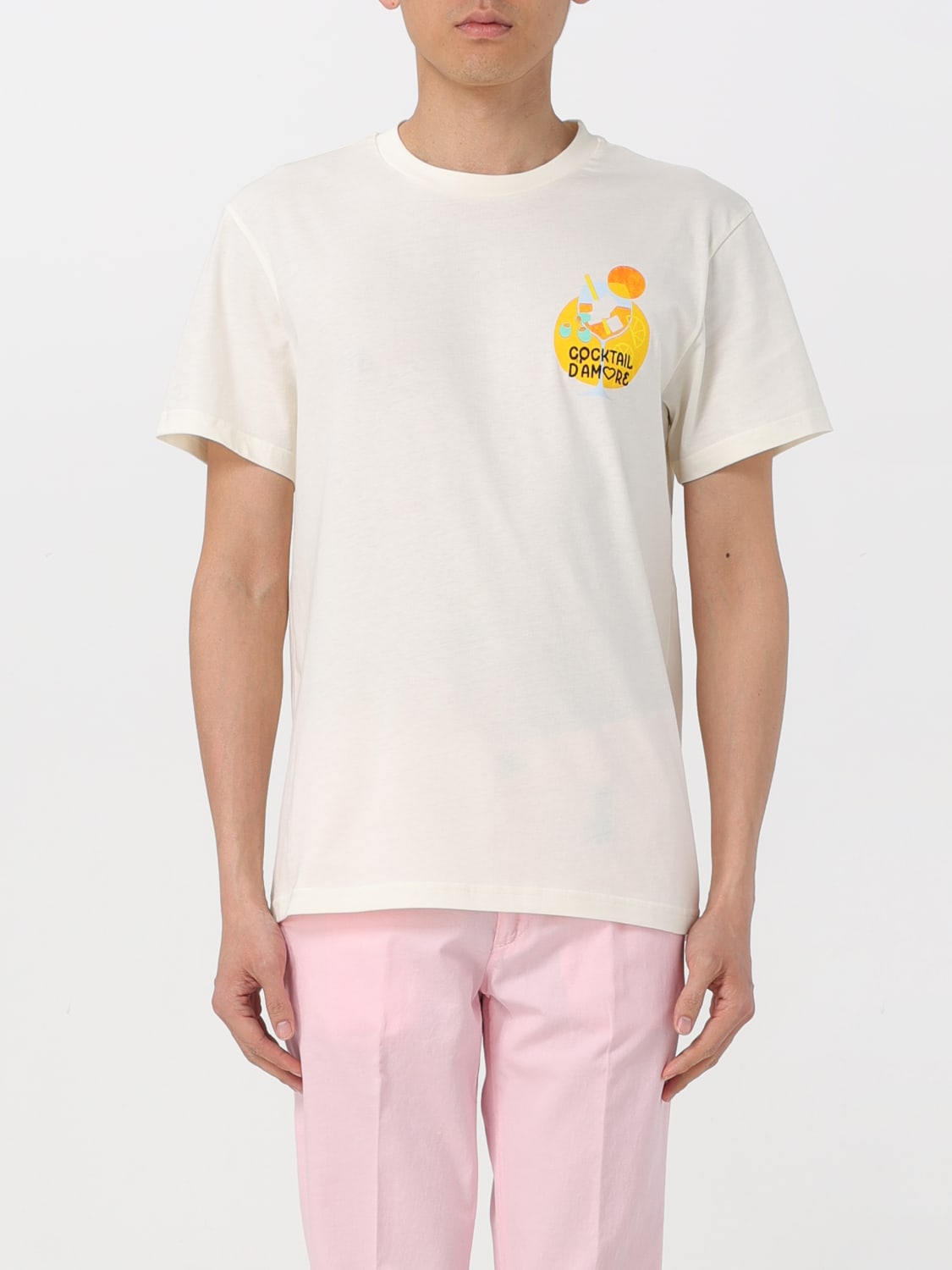 MANUEL RITZ T-SHIRT: T-shirt men Manuel Ritz, Yellow Cream - Img 1