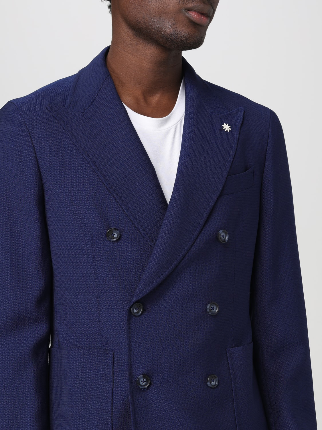 MANUEL RITZ BLAZER: Manuel Ritz men's blazer, Blue - Img 4