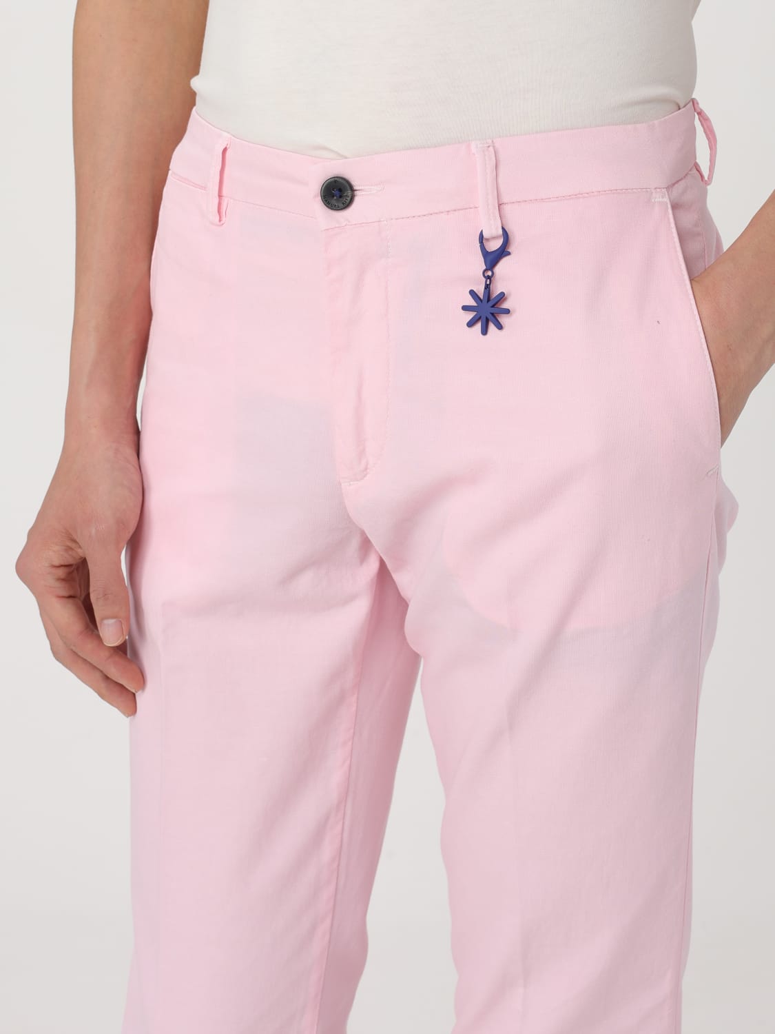 MANUEL RITZ PANTS: Pants men Manuel Ritz, Pink - Img 3