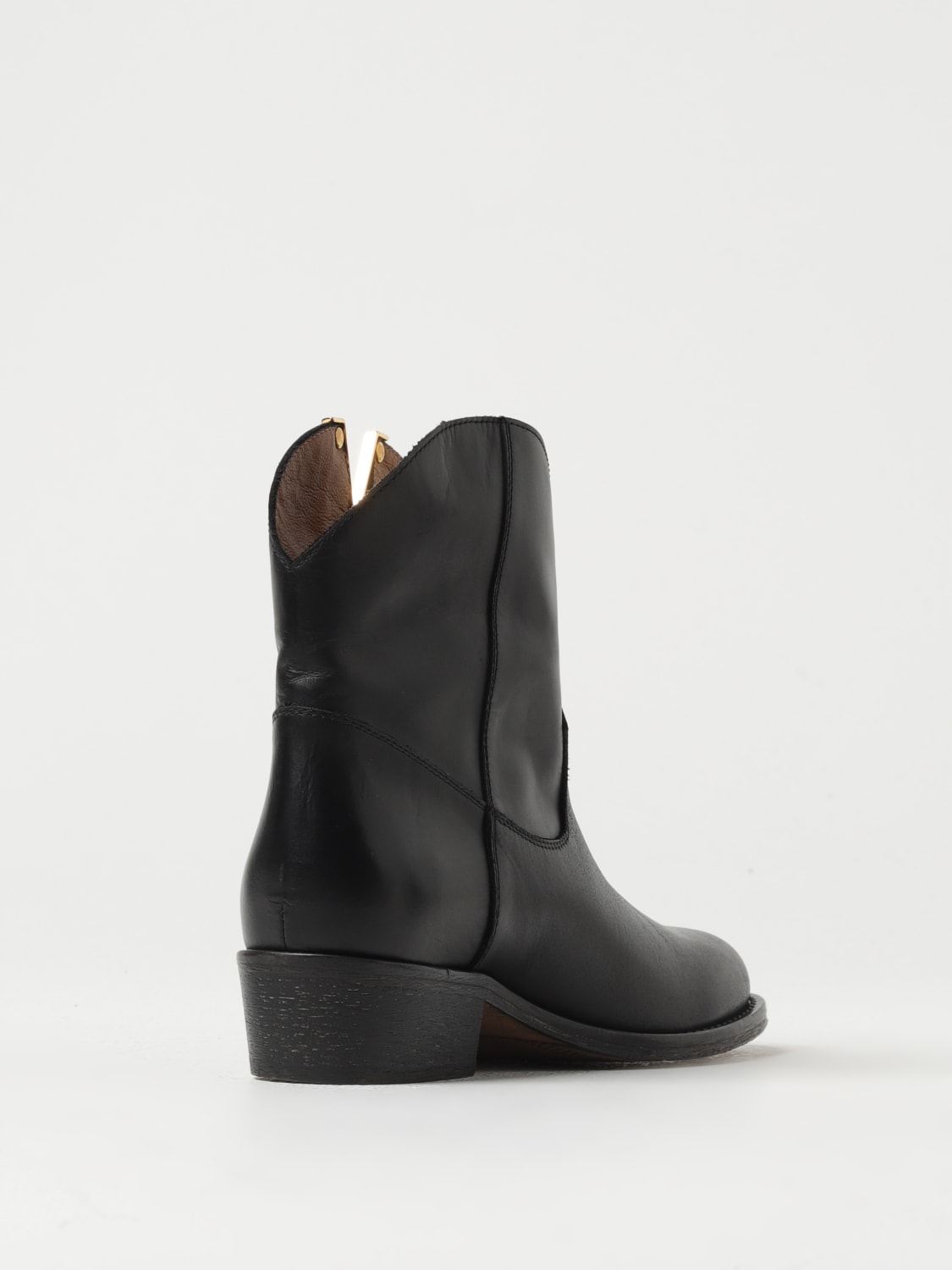 VIA ROMA 15 FLAT ANKLE BOOTS: Shoes woman Via Roma 15, Black - Img 3