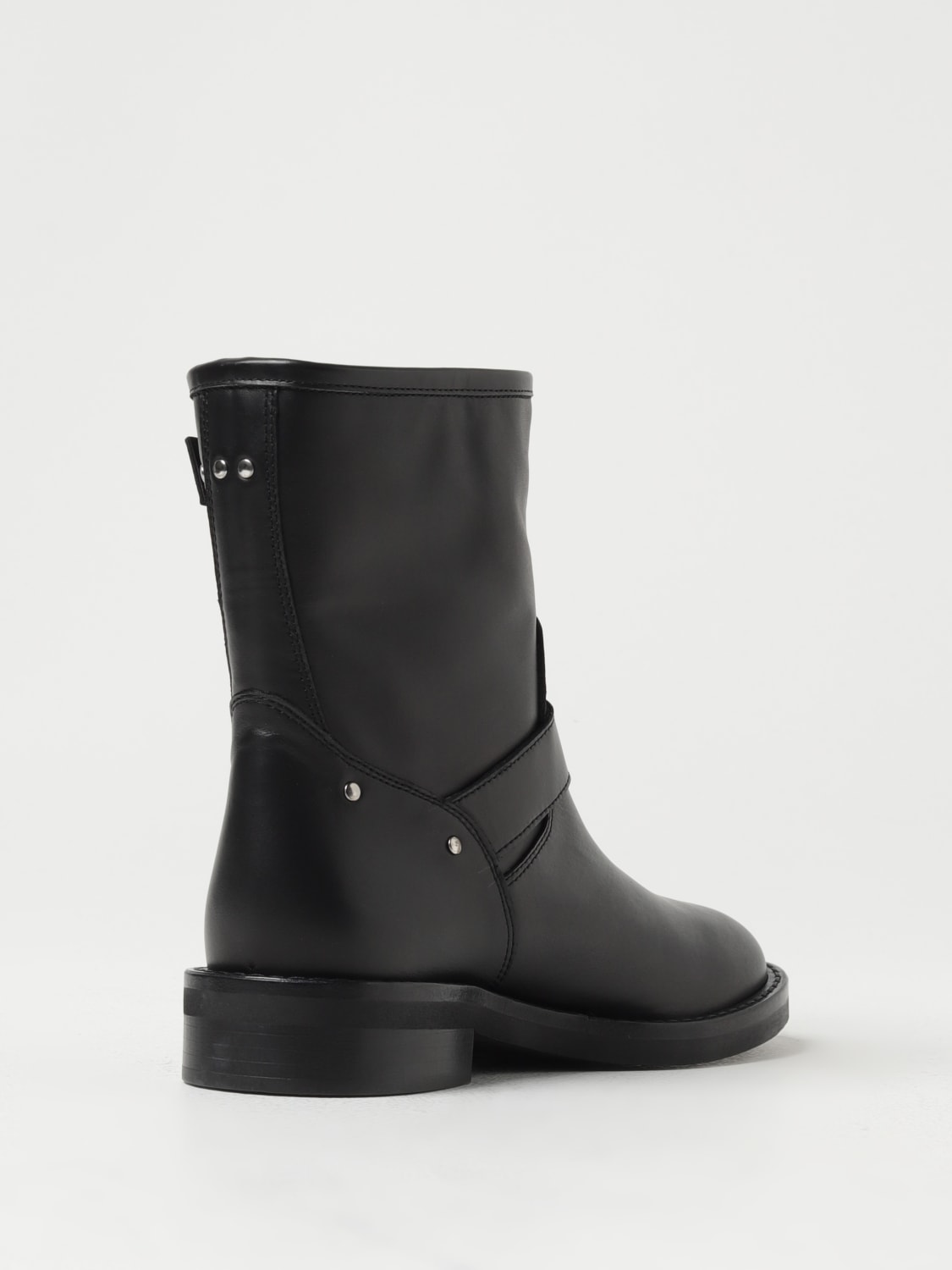 VIA ROMA 15 FLAT ANKLE BOOTS: Shoes woman Via Roma 15, Black - Img 3