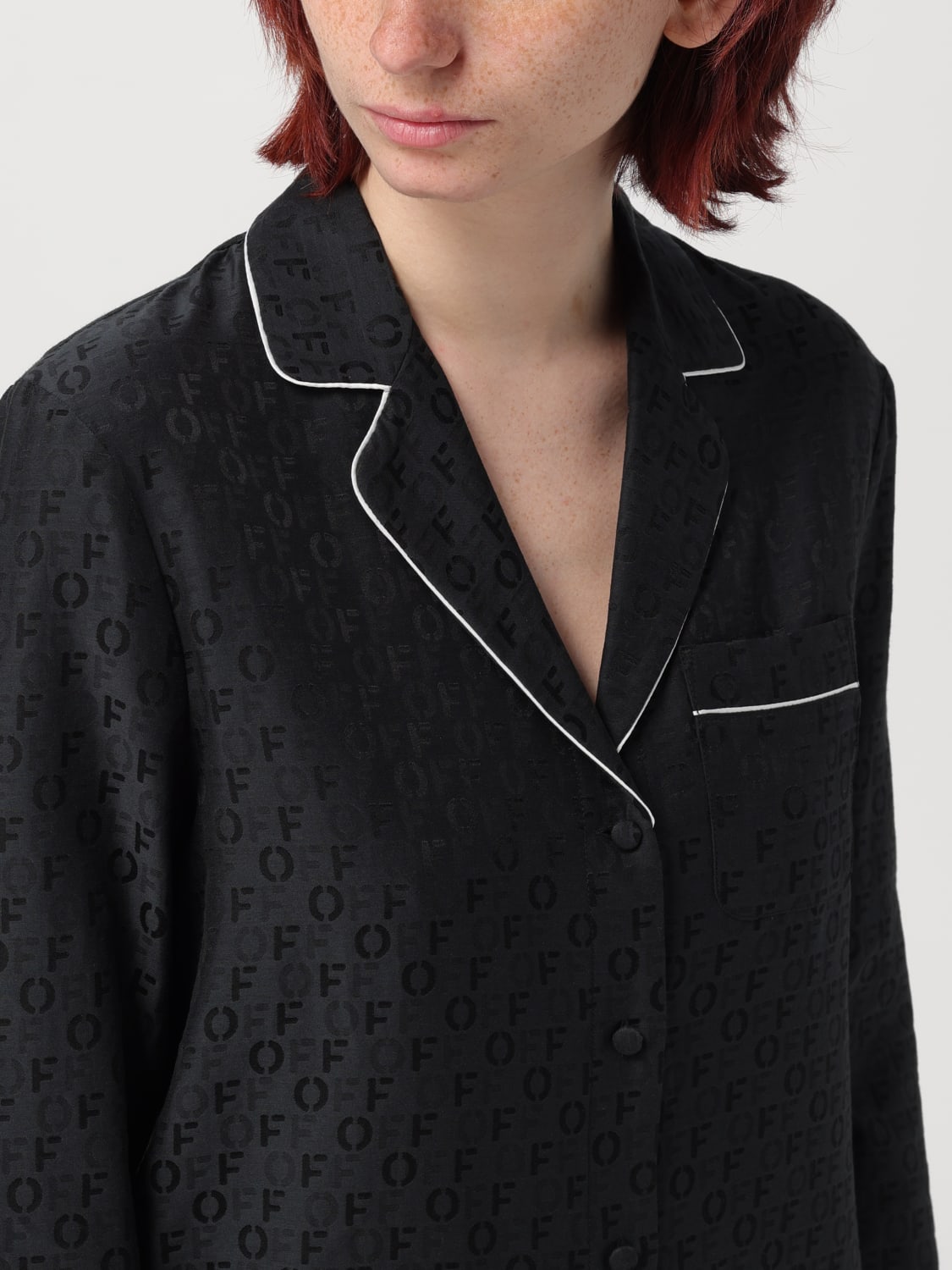 OFF-WHITE TOP: Top femme Off-white, Noir - Img 5