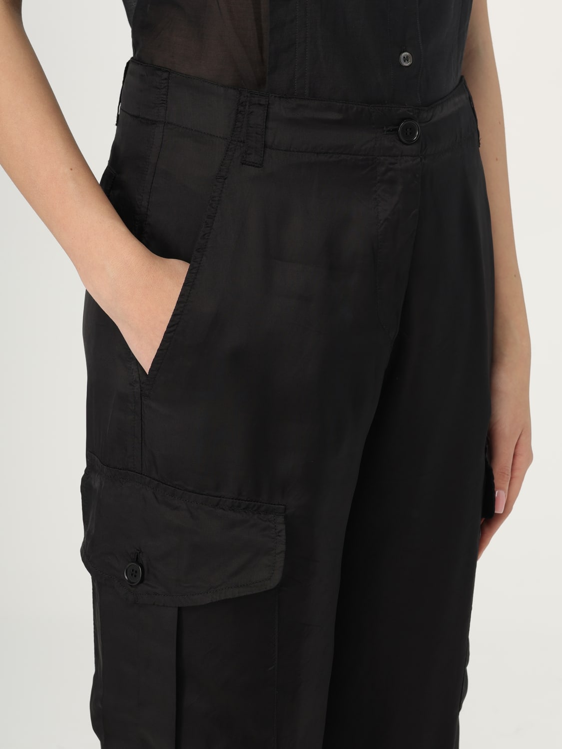 ASPESI PANTALON: Pantalon femme Aspesi, Noir - Img 3