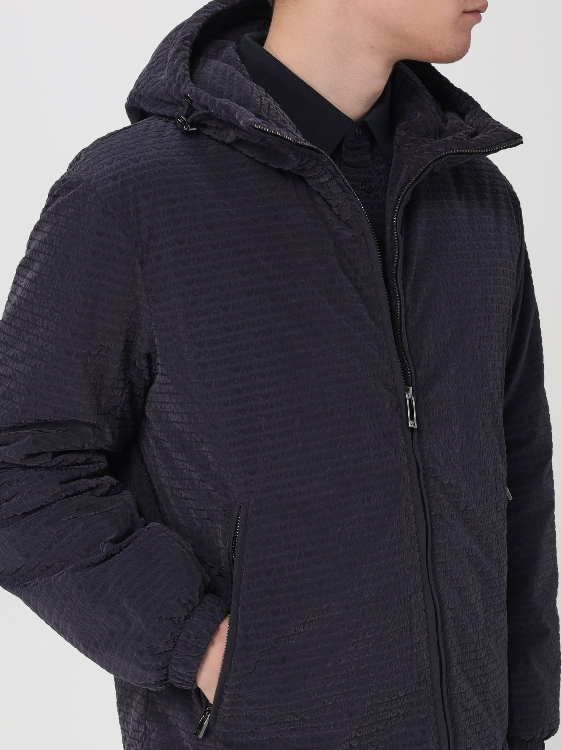 EMPORIO ARMANI Coat men Blue Emporio Armani jacket 3D1BA81NJXZ online at GIGLIO.COM