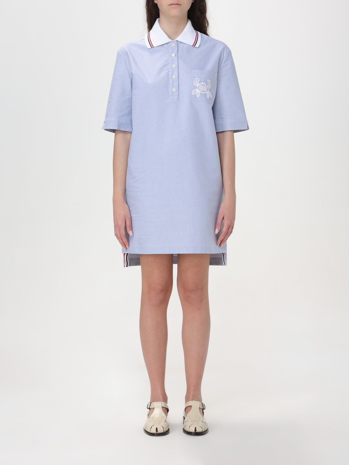 THOM BROWNE DRESS: Dress woman Thom Browne, Blue - Img 1