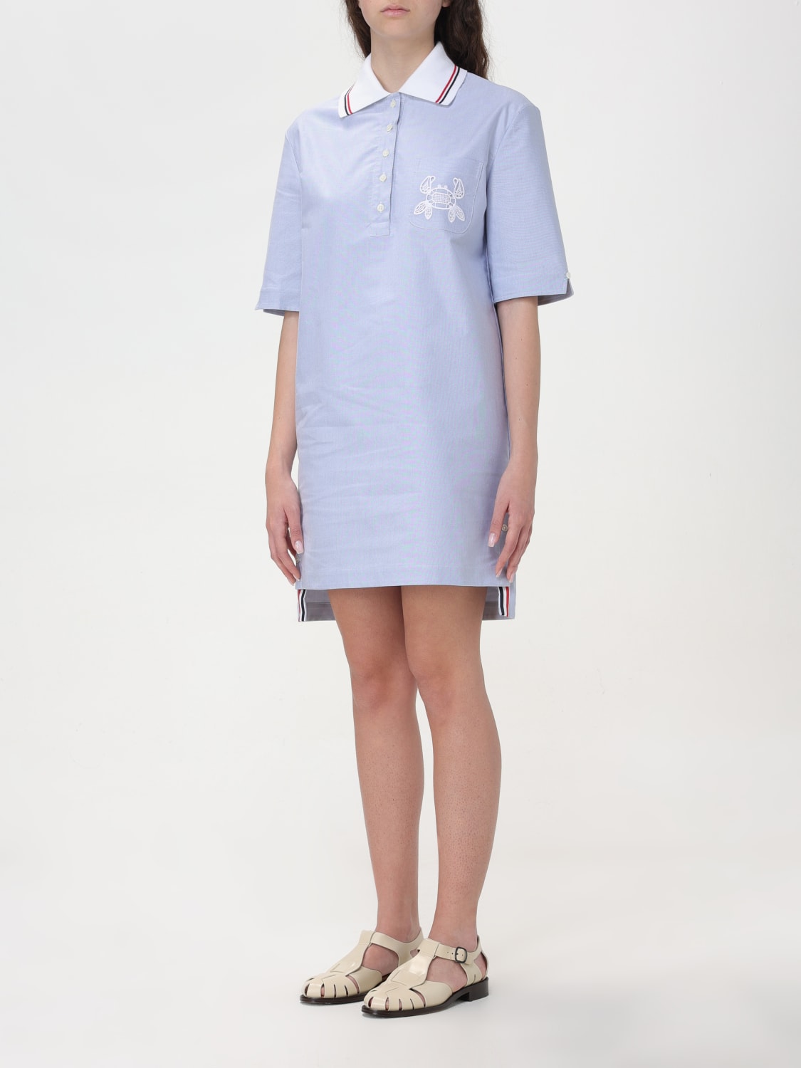 THOM BROWNE DRESS: Dress woman Thom Browne, Blue - Img 3