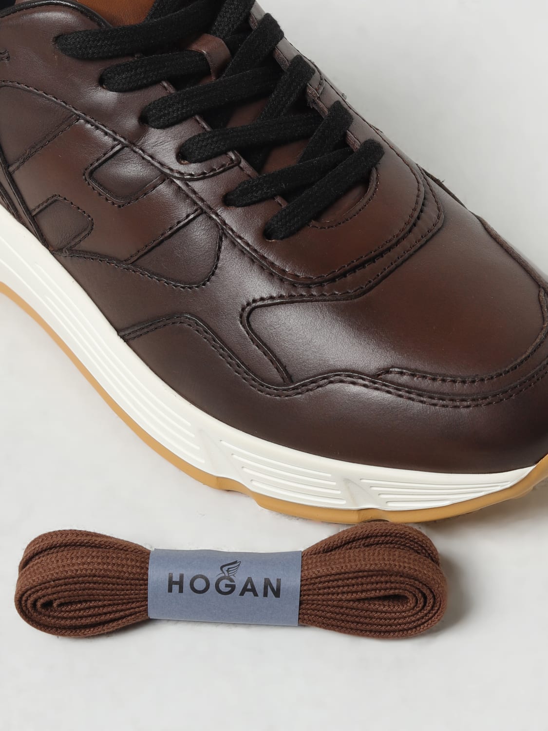 HOGAN SNEAKERS: Sneakers men Hogan, Brown - Img 4