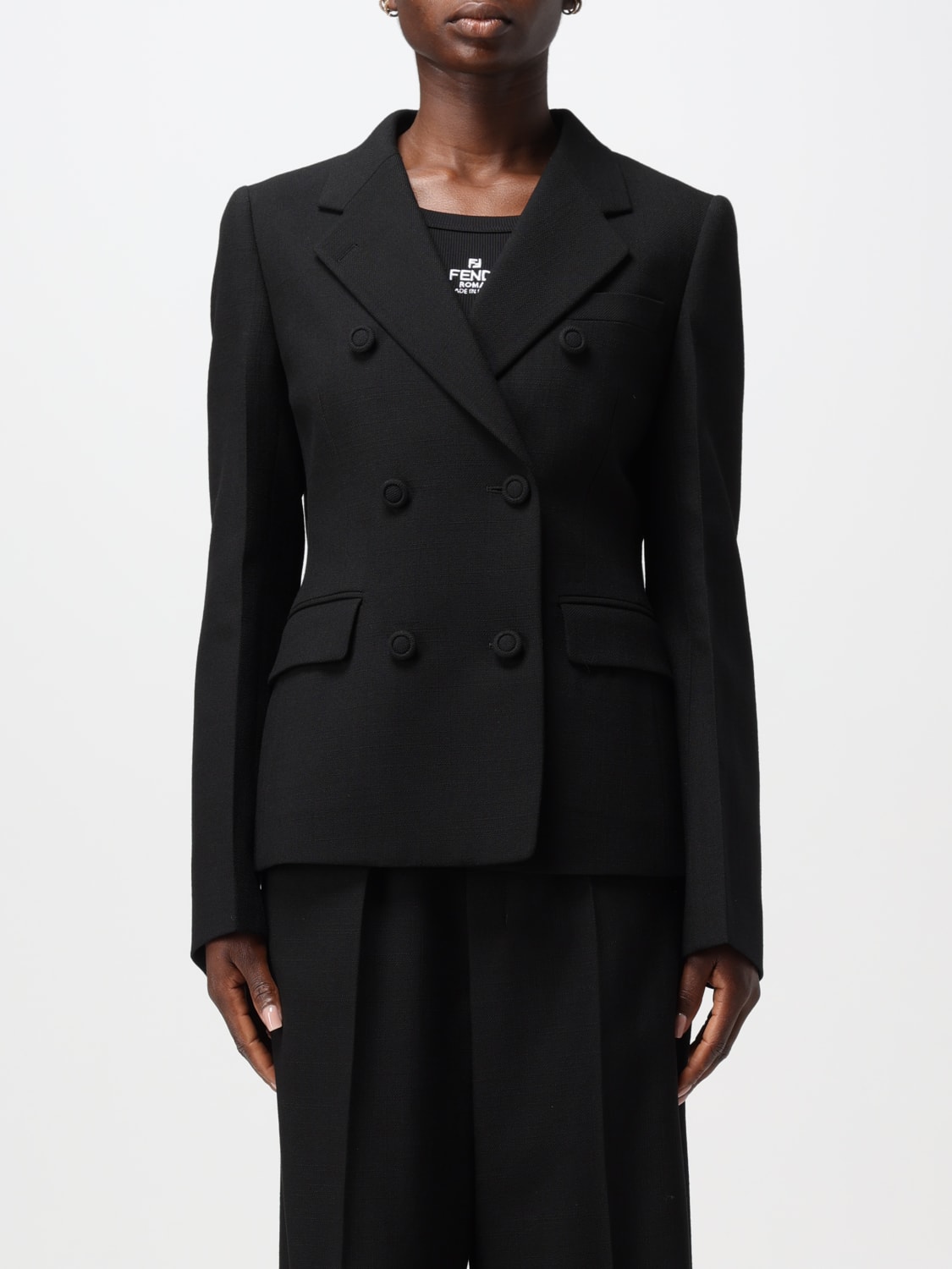 FENDI BLAZER: Jacke damen Fendi, Schwarz - Img 1