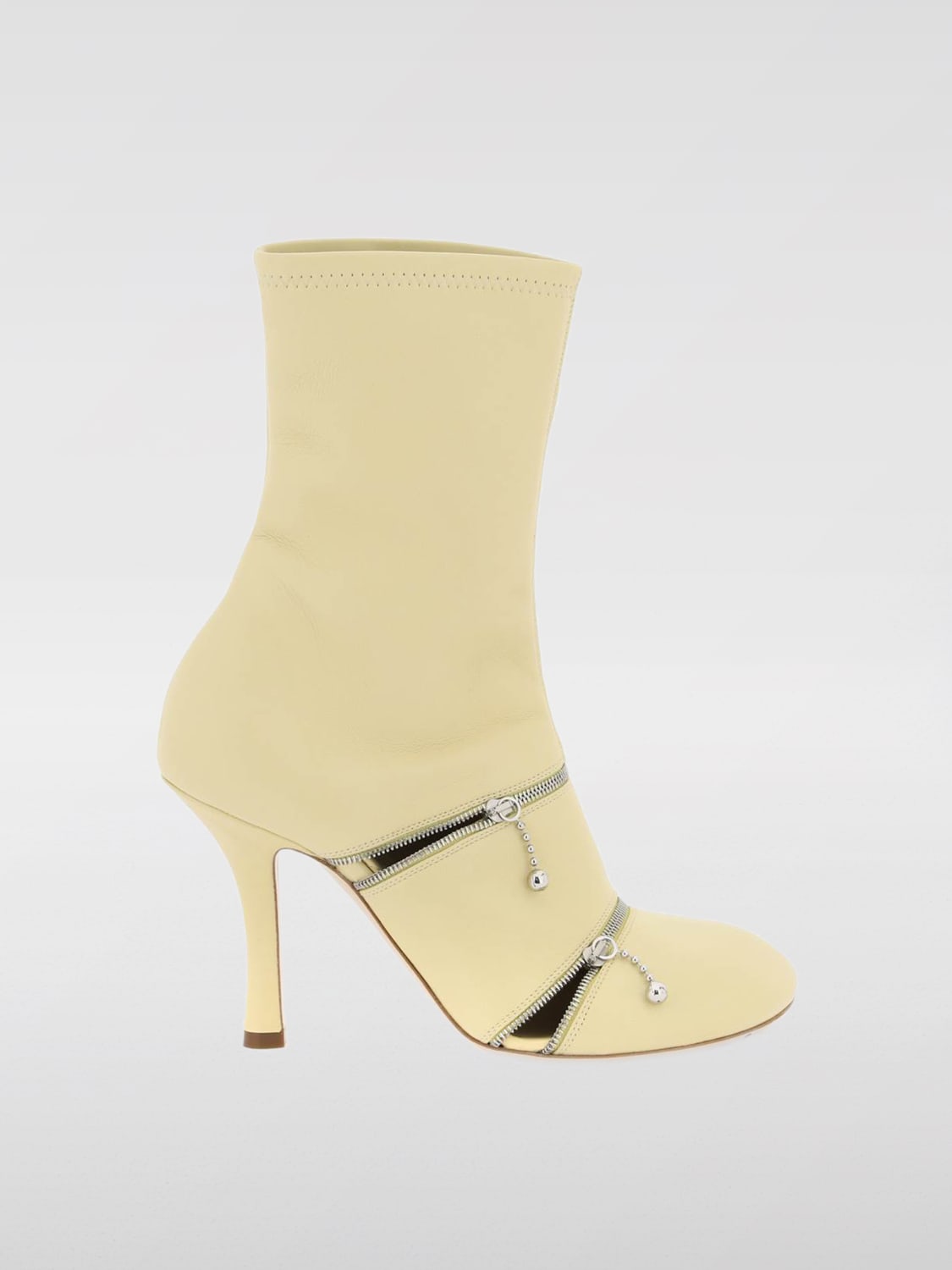 BURBERRY BOTINES PLANOS: Botas mujer Burberry, Amarillo - Img 1