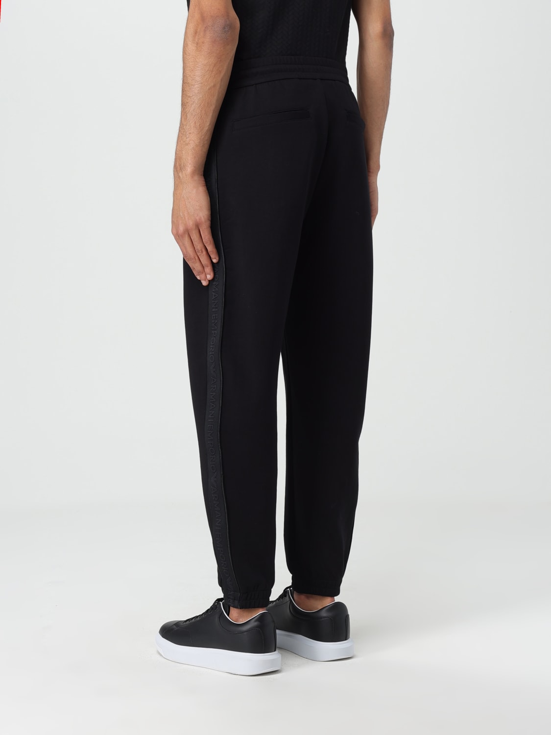 EMPORIO ARMANI: Pants men - Black | Emporio Armani pants