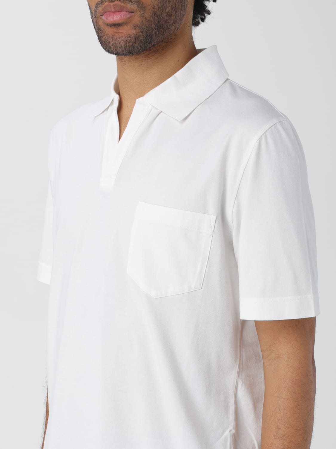 SEASE POLO SHIRT: Sease jersey polo shirt, White - Img 3