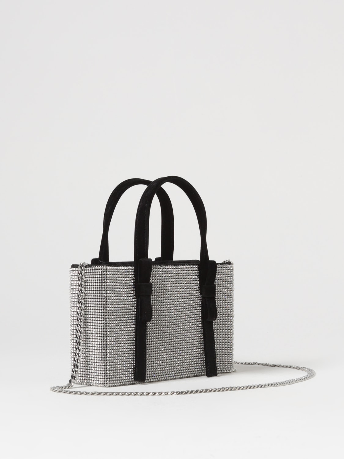 KARA BORSA MINI: Borsa mini Kara in tessuto con strass, Fantasia - Img 2