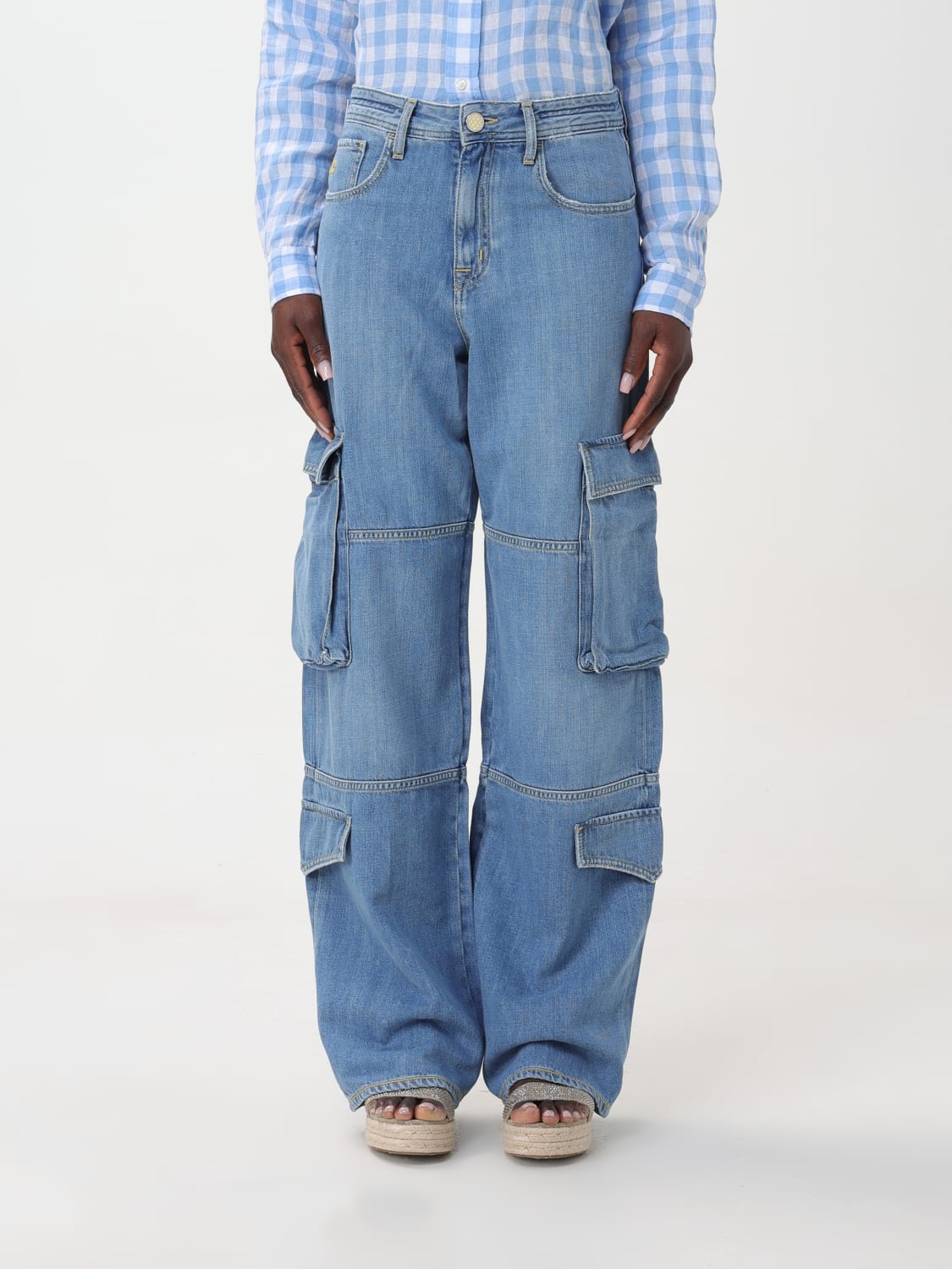 JACOB COHEN PANTS: Pants woman Jacob Cohen, Denim - Img 1