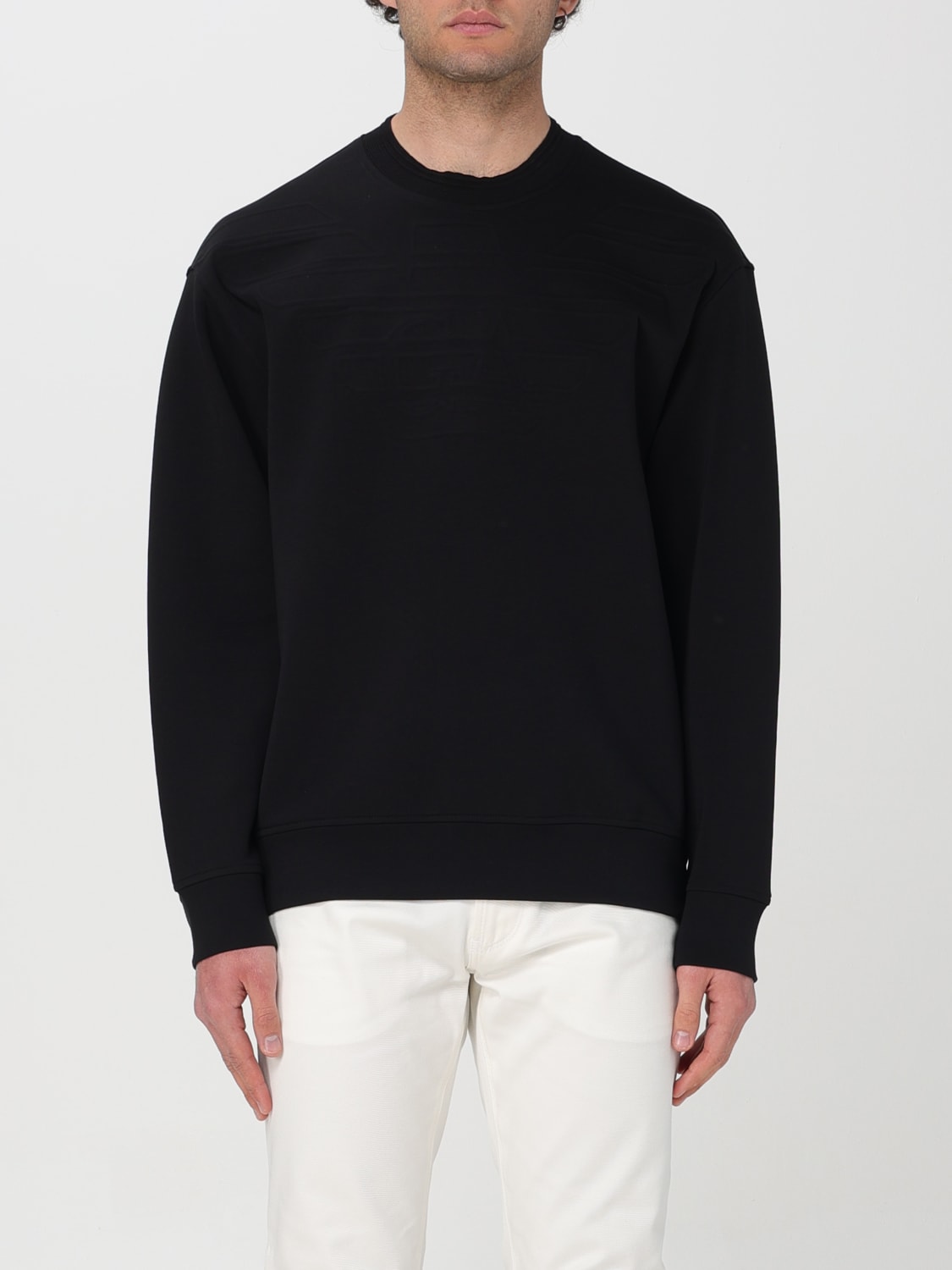 Emporio armani sweatshirt black sales