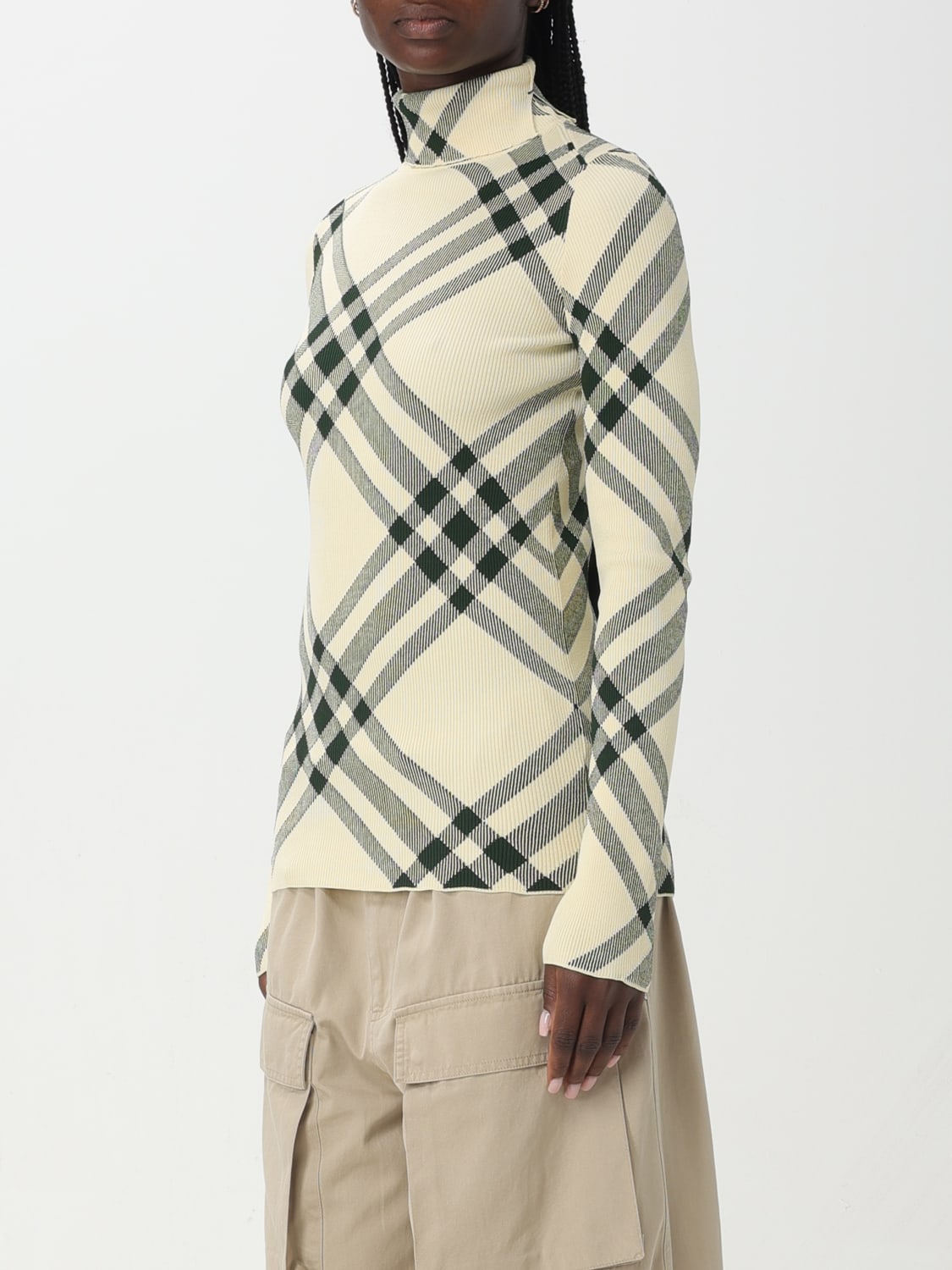 BURBERRY SWEATER: Sweater woman Burberry, Beige - Img 3