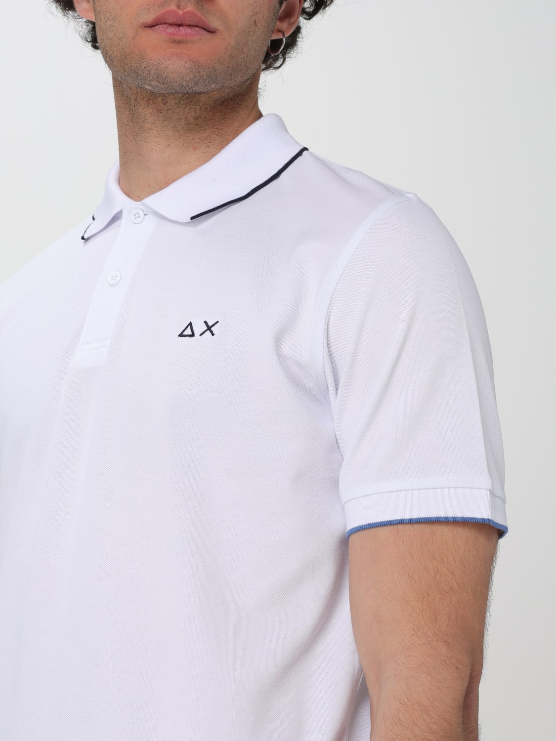 SUN68 POLO SHIRT: Polo shirt men Sun 68, White - Img 3