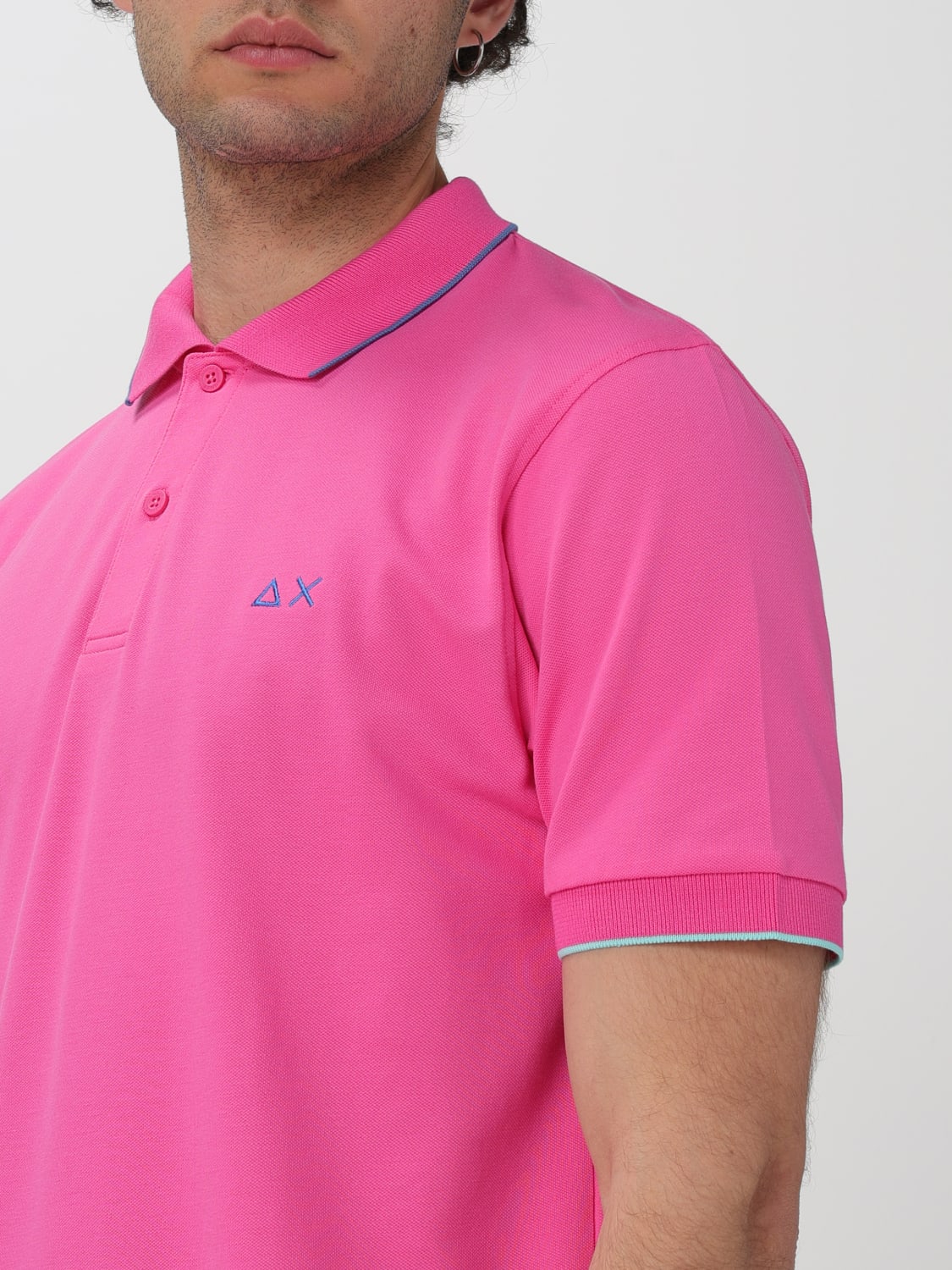 SUN 68 POLO: Polo Sun 68 in cotone , Fuxia - Img 3