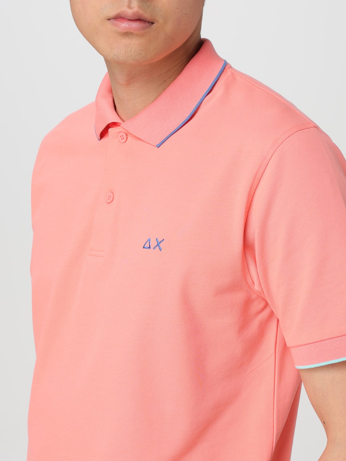 SUN 68 POLO SHIRT: Polo shirt men Sun 68, Pink - Img 3