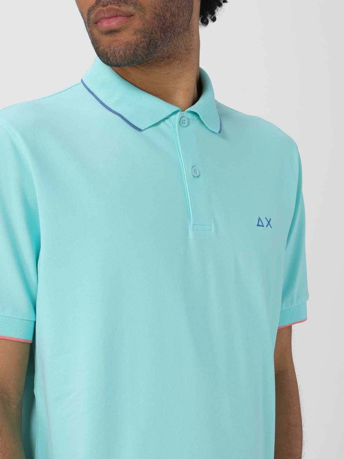 SUN 68 POLO SHIRT: Polo shirt men Sun 68, Water - Img 3