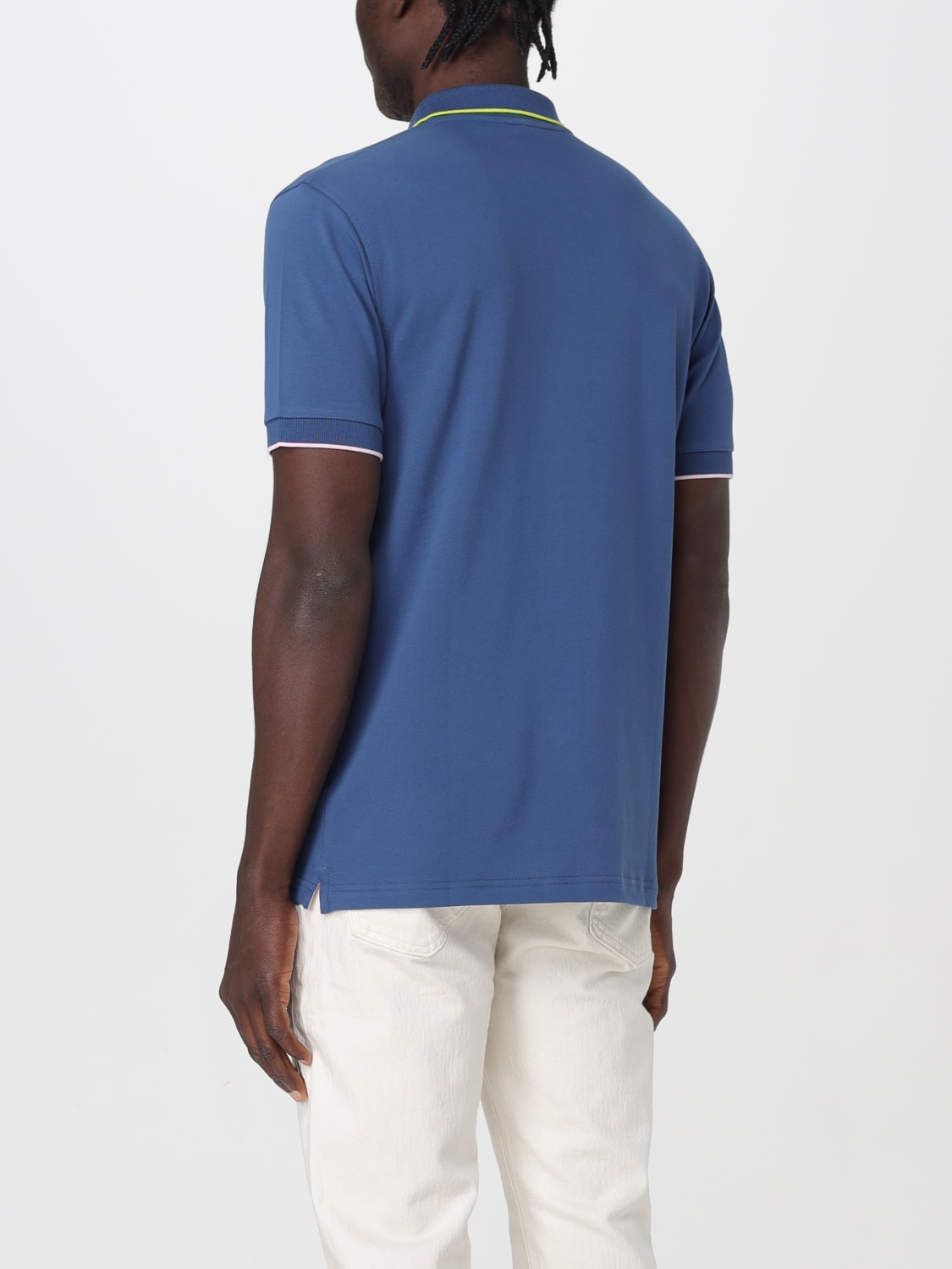 SUN68 POLO SHIRT: Polo shirt men Sun 68, Blue 2 - Img 2