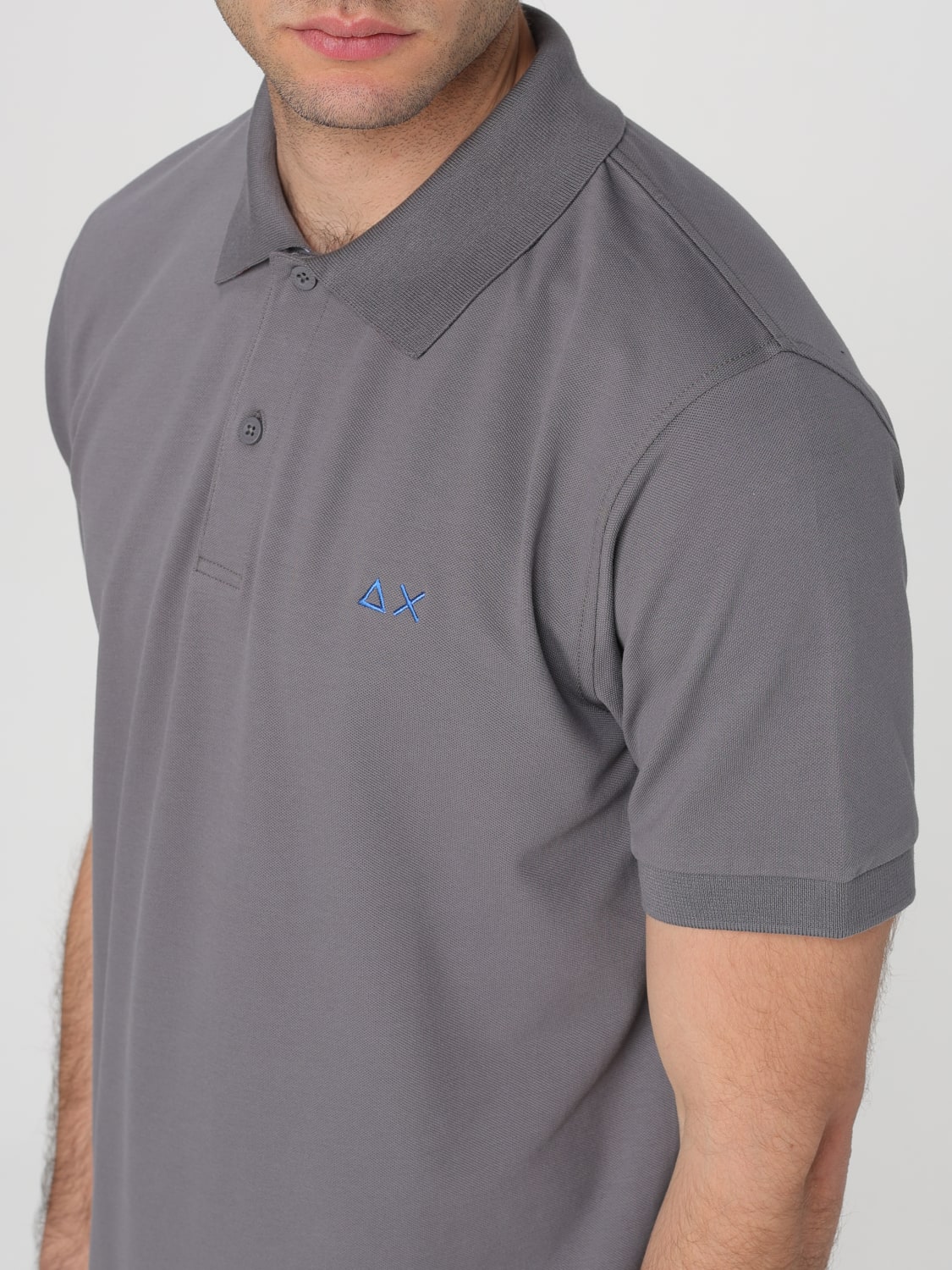 SUN 68 POLO SHIRT: Polo shirt men Sun 68, Ink - Img 3